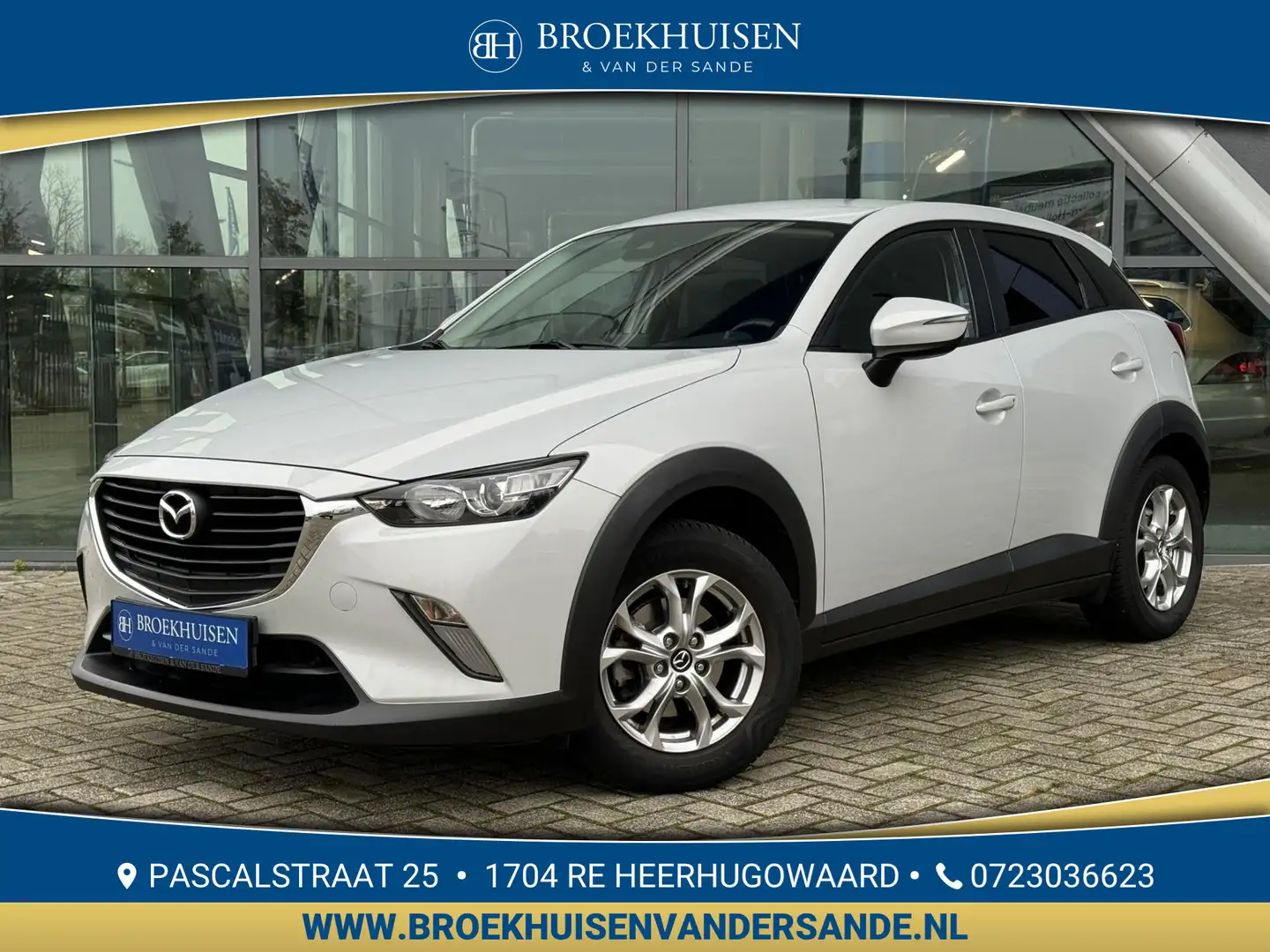 Mazda CX-3 2.0 SkyActiv-G 120 S Trekhaak / Navigatie / Stoelv Wit - 1