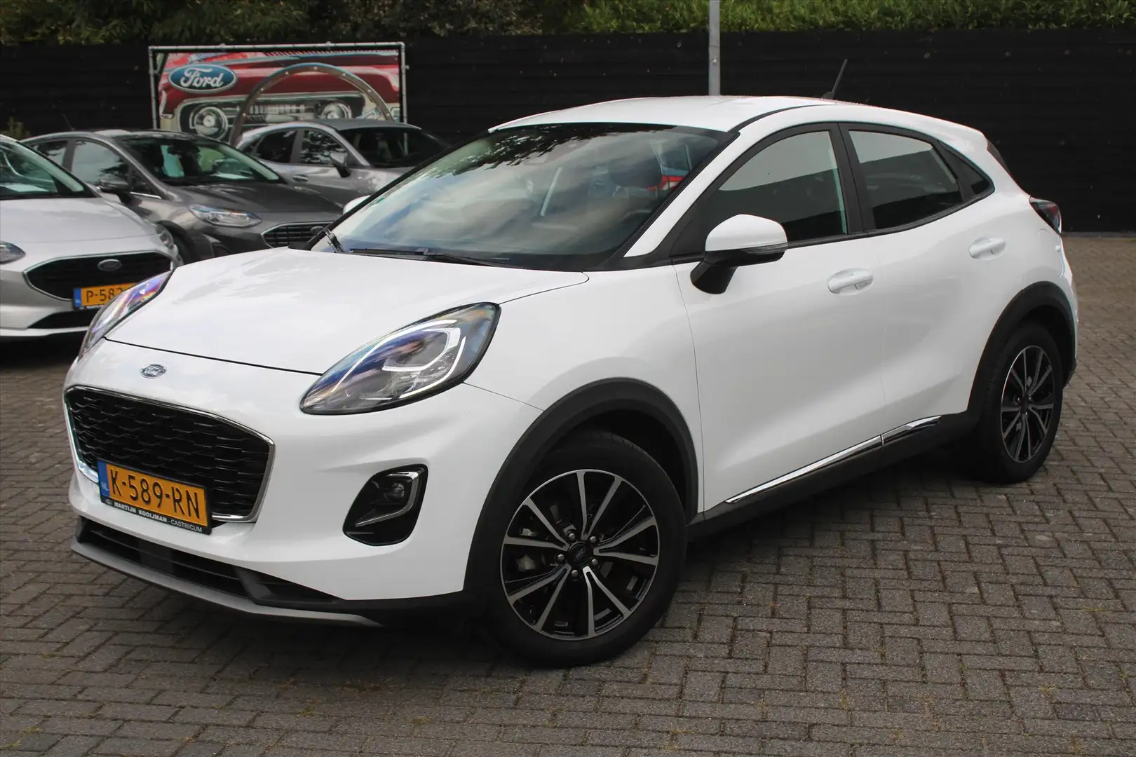 Ford Puma 1.0i Ecoboost Hybrid 125pk Titanium, Trekhaak Wit - 1