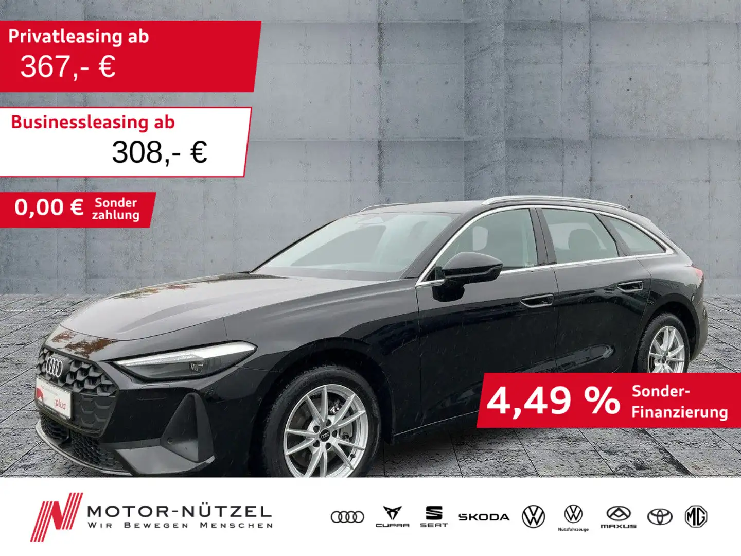 Audi A5 40 TFSI S-TR NAVI+RFK+ACC+SHZ+17"LM+VC Schwarz - 1