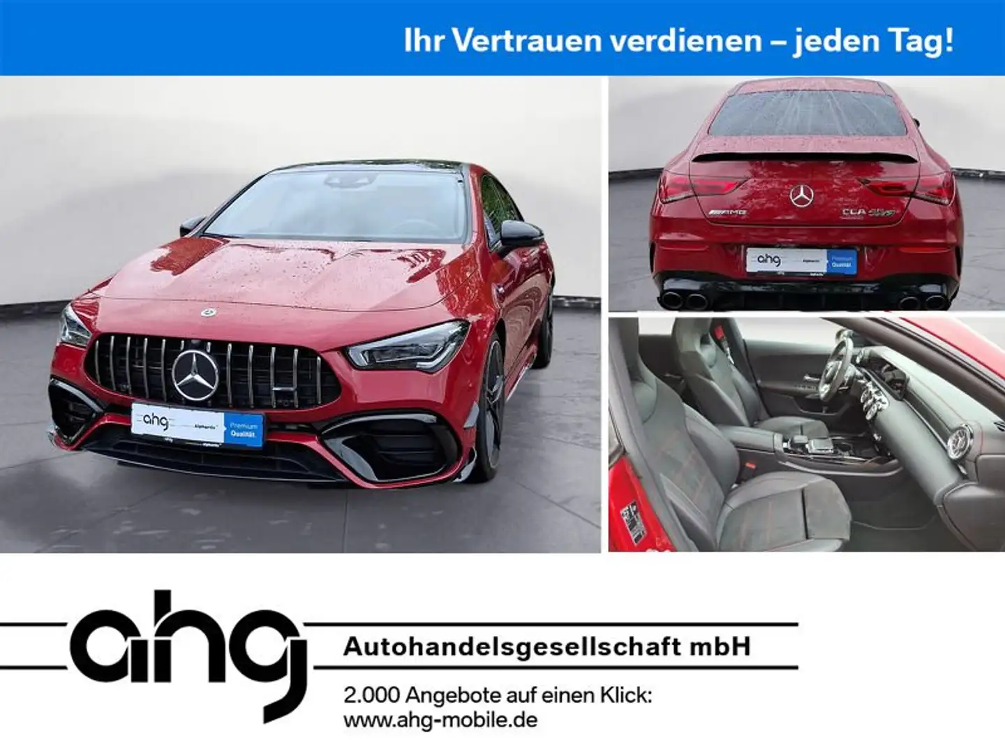Mercedes-Benz CLA 45 AMG S 4MATIC+ DCT Panoramadach Rood - 1