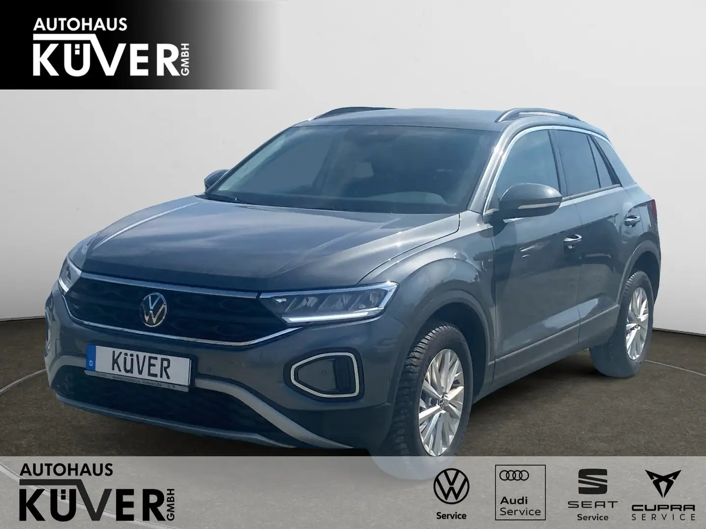 Volkswagen T-Roc Life 1.0 TSI ACC+Shzg+Einparkh+CarPlay+GJR Grau - 1