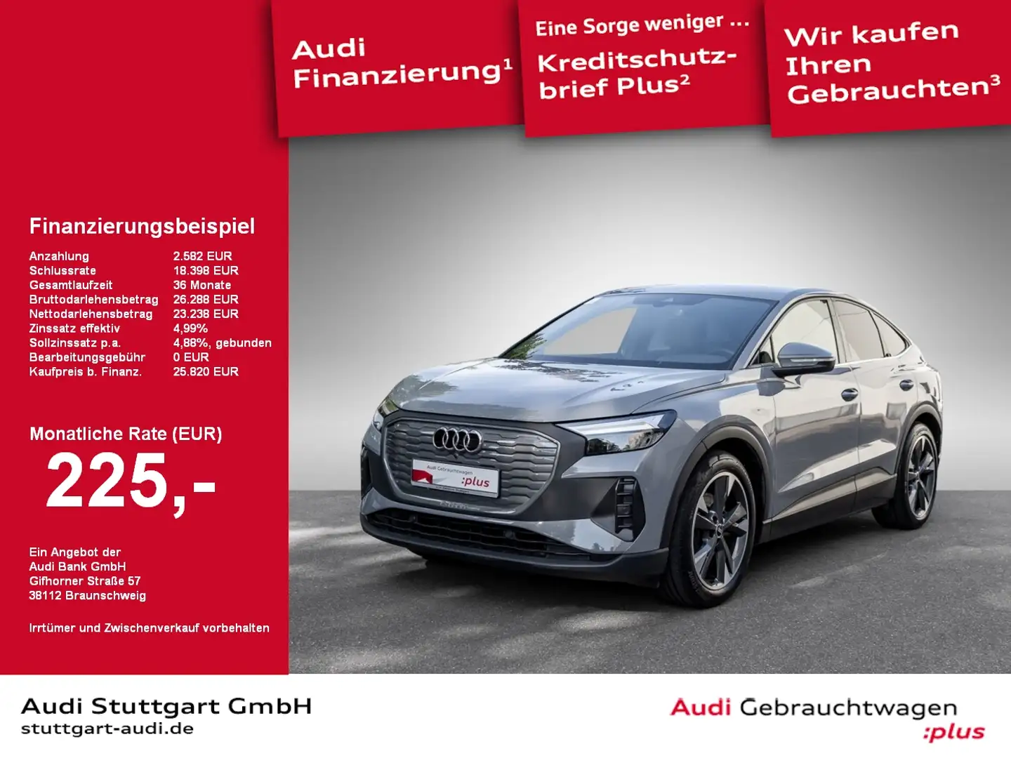 Audi Q4 e-tron Q4 Sportback 35 e-tron Leder LED virtCo 20'' Grau - 1