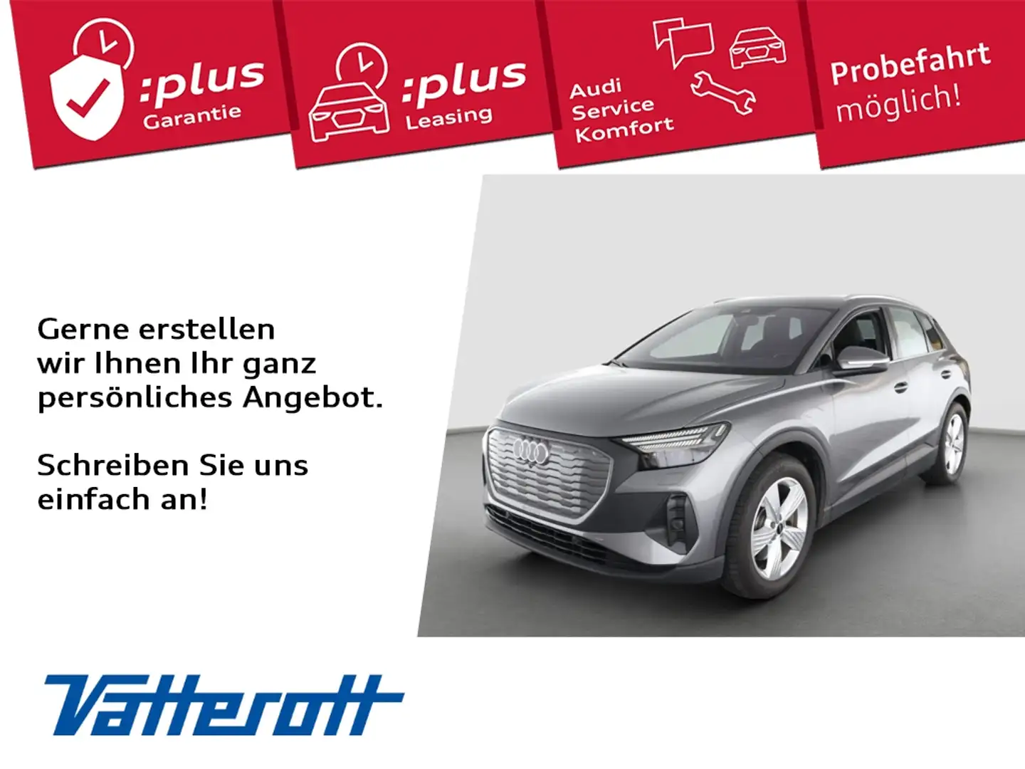 Audi Q4 e-tron e-tron 45 HUD Matrix ACC Leder Navi Wärmep Grau - 1