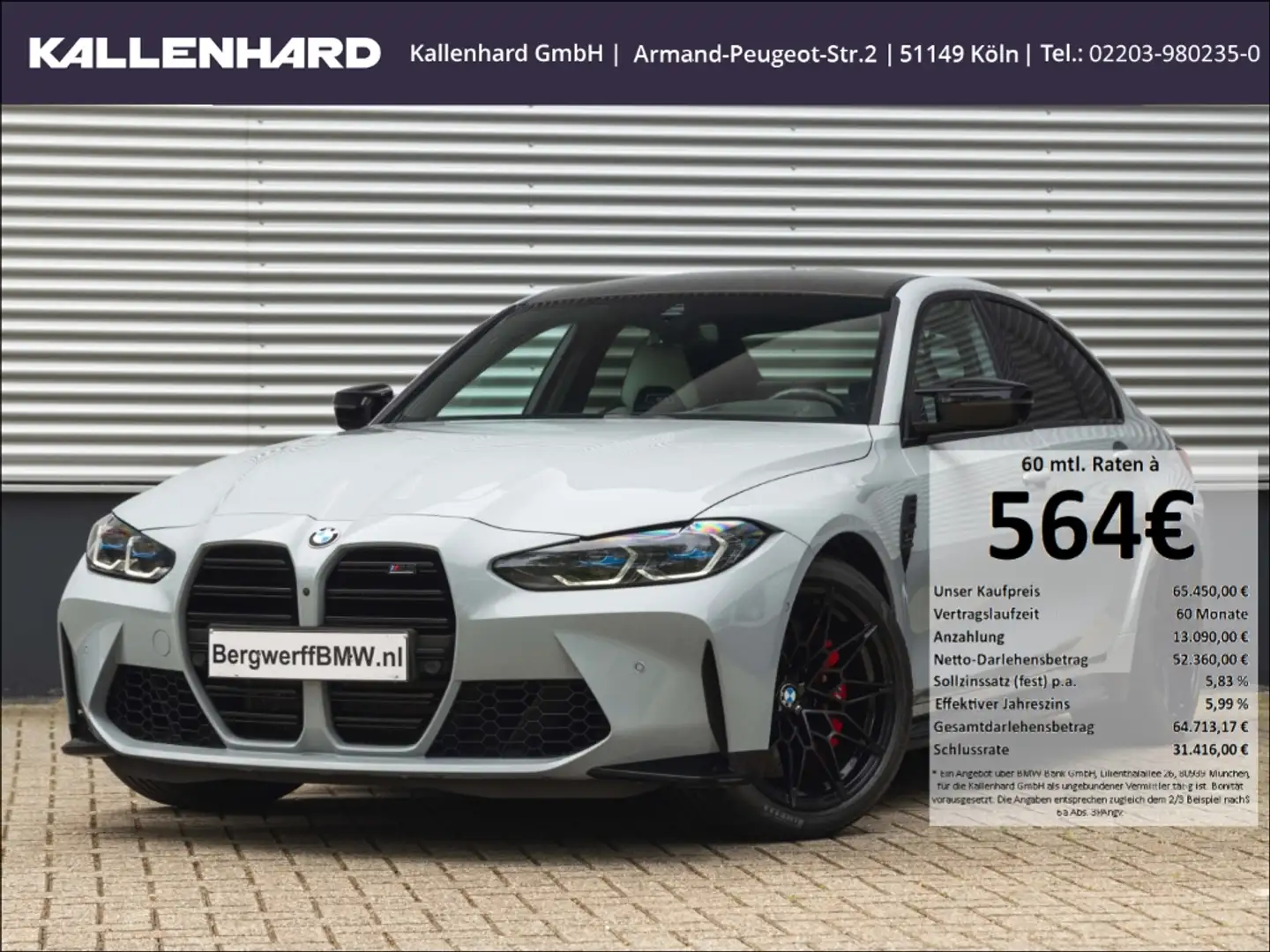 BMW M3 xDrive Competition-Handicap Umbau-Handgas Grau - 1