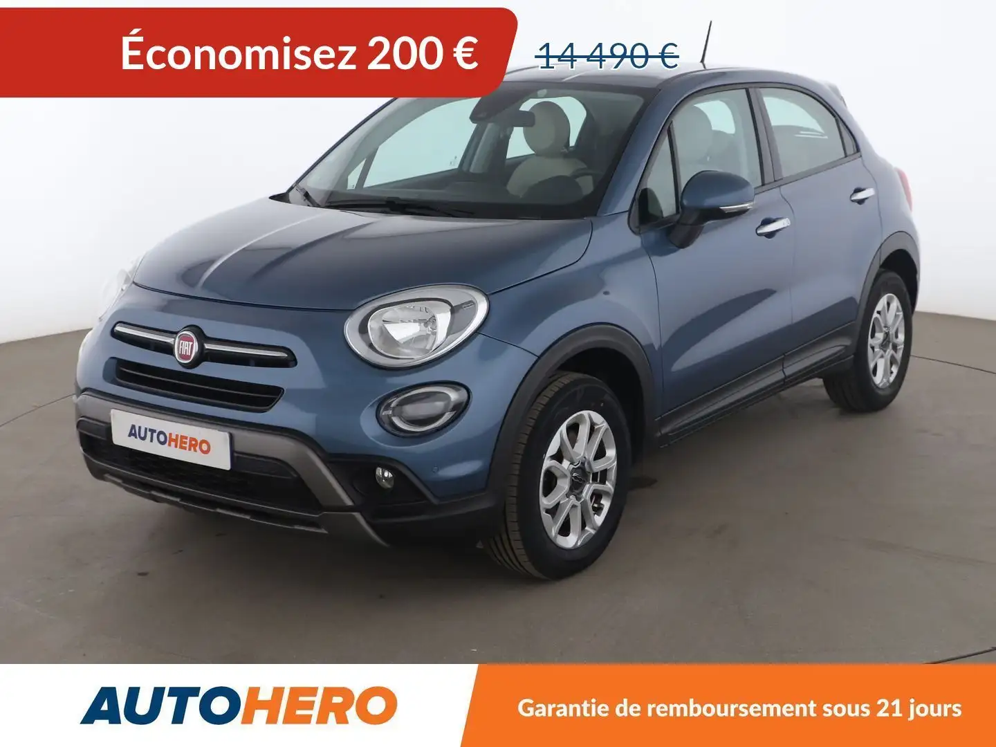 Fiat 500X 1.3 FireFly T T4 City Cross DCT Bleu - 1