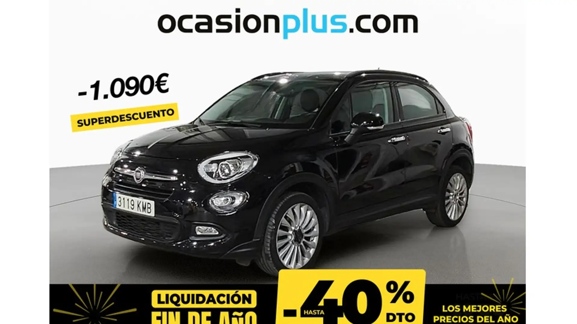 Fiat 500X 1.6Mjt Lounge 4x2 88kW Noir - 1