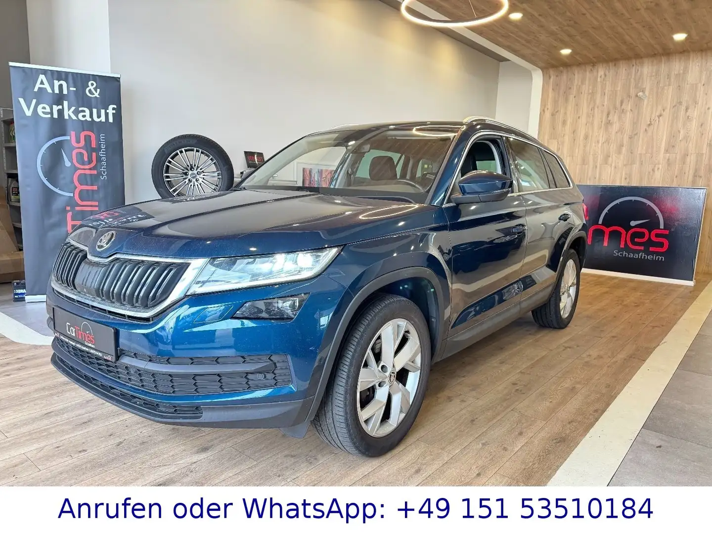 Skoda Kodiaq Style/7Si./AHK/RFK/1.Hand/MemorySit Blau - 1