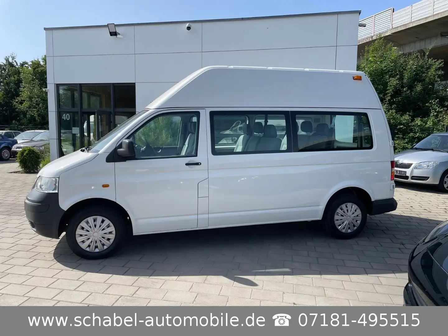 Volkswagen T5 Transporter T5 1.9TDI Kasten Hochdach 9-Sitze Klima TÜV NEU Wit - 2