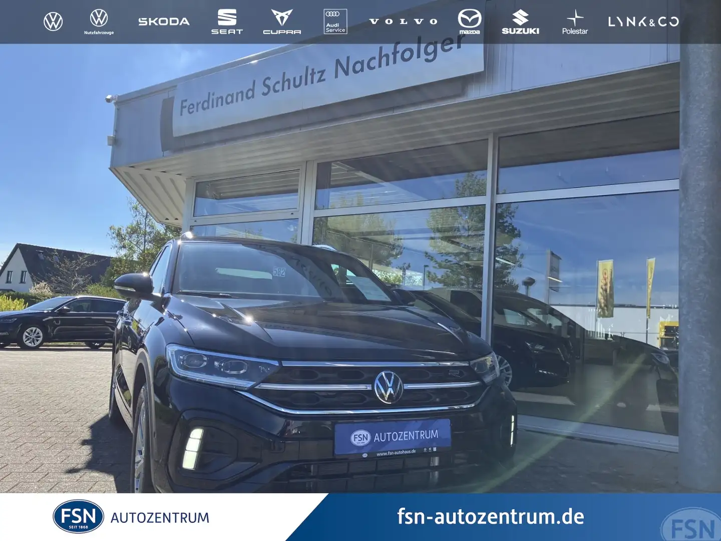 Volkswagen T-Roc 1.5 TSI R-Line DSG IQ AHK RFK NAVI ACC Noir - 1