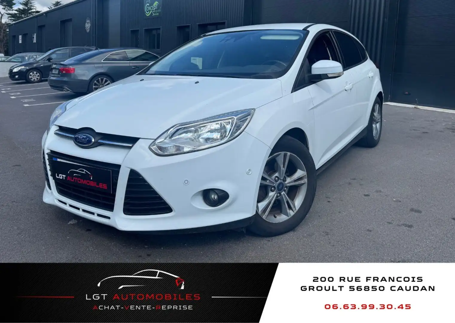 Ford Focus II 1.0 SCTi 100ch EcoBoost Stop&Start Edition Bílá - 1