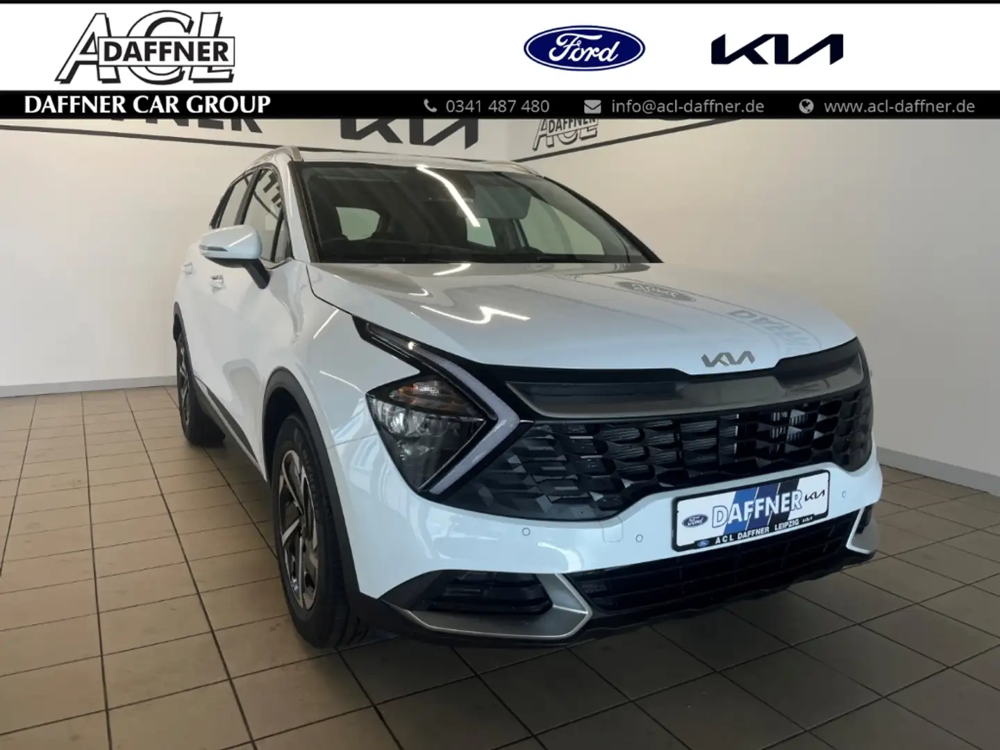 Kia Sportage Vision 1.6 T-GDI Mild-Hybrid, Navi, Rückfahrkamera Weiß - 1
