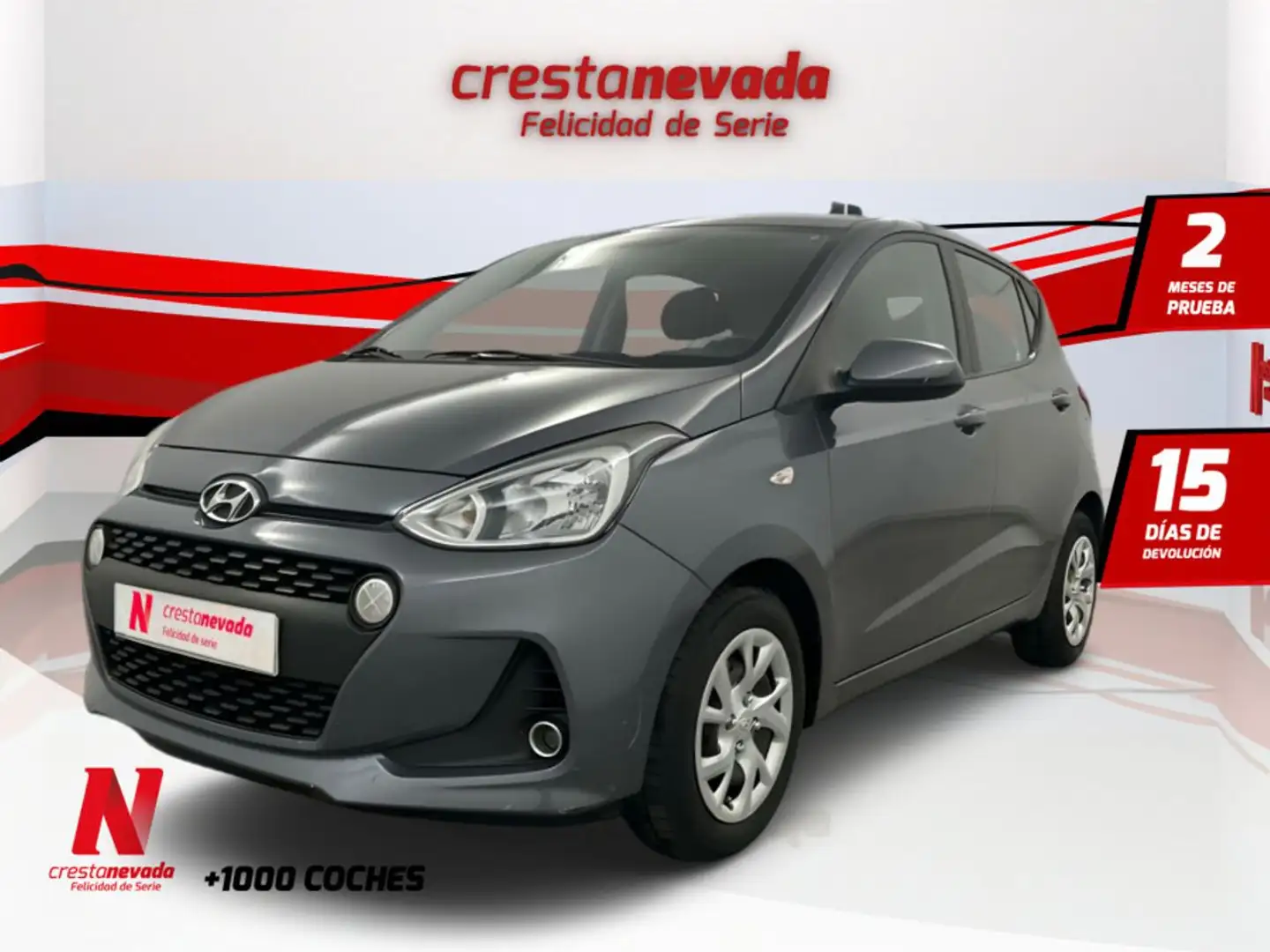 Hyundai i10 1.0 Klass Gris - 1