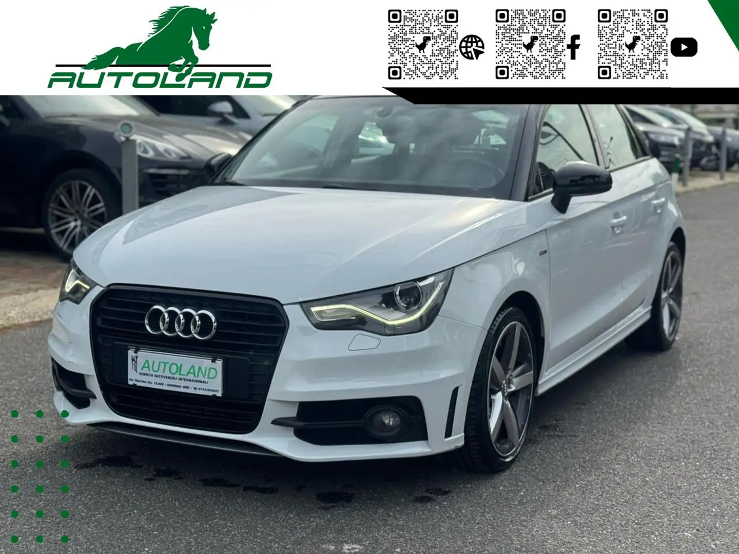 Audi A1 1.6 TDI Admired S Line Automatica Km Certificati Bianco - 1