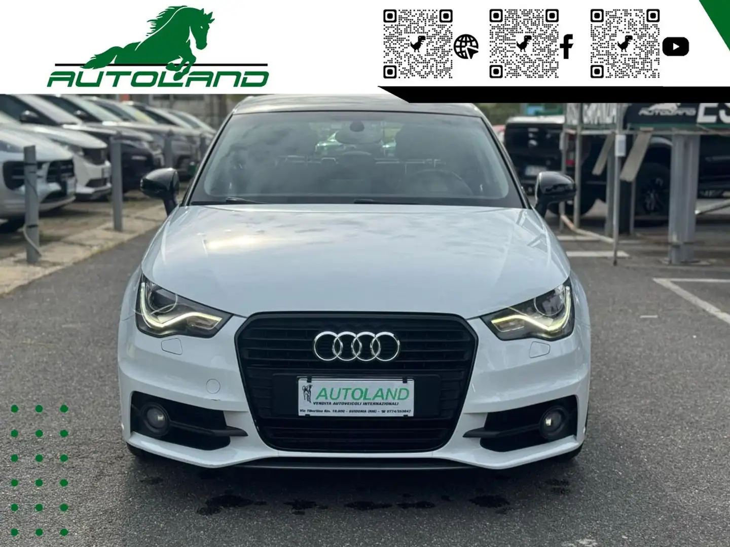 Audi A1 1.6 TDI Admired S Line Automatica Km Certificati Bianco - 2