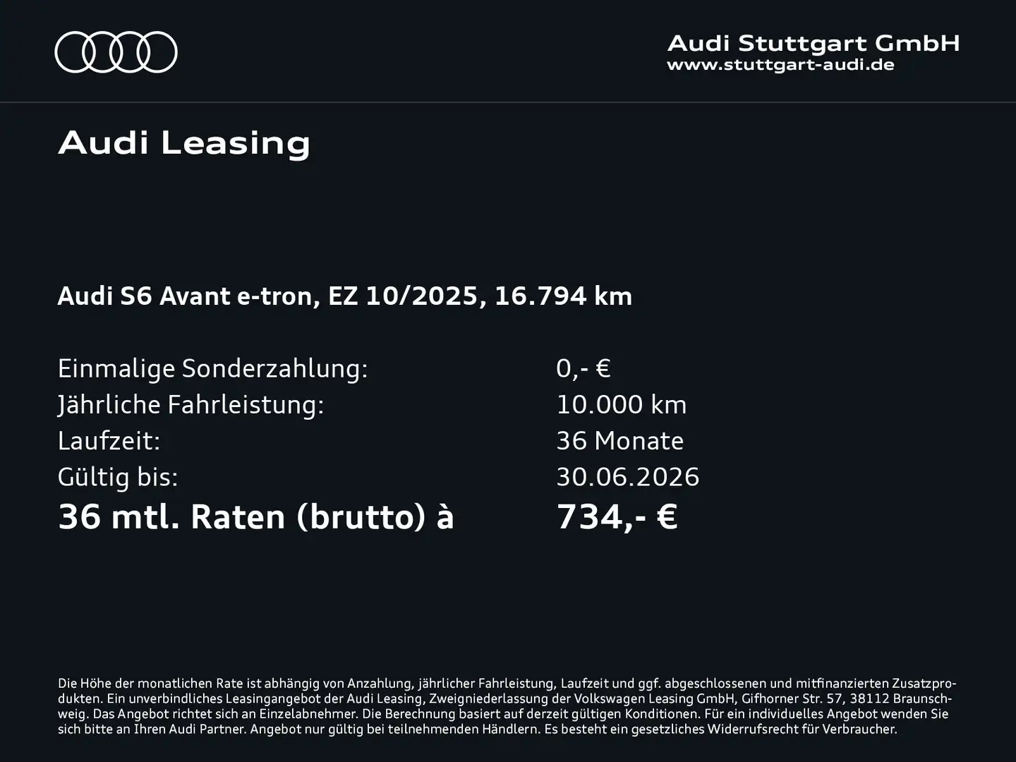 Audi S6 e-tron . Grau - 2