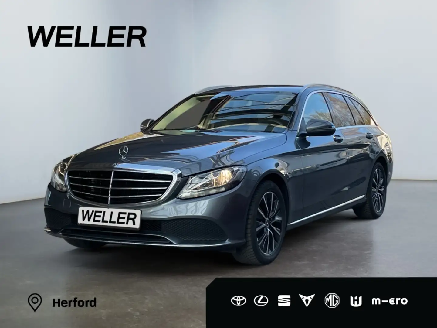 Mercedes-Benz C 220 d T 9G-TRONIC Exclusive *AHK*Standhz*Leder* Grau - 1
