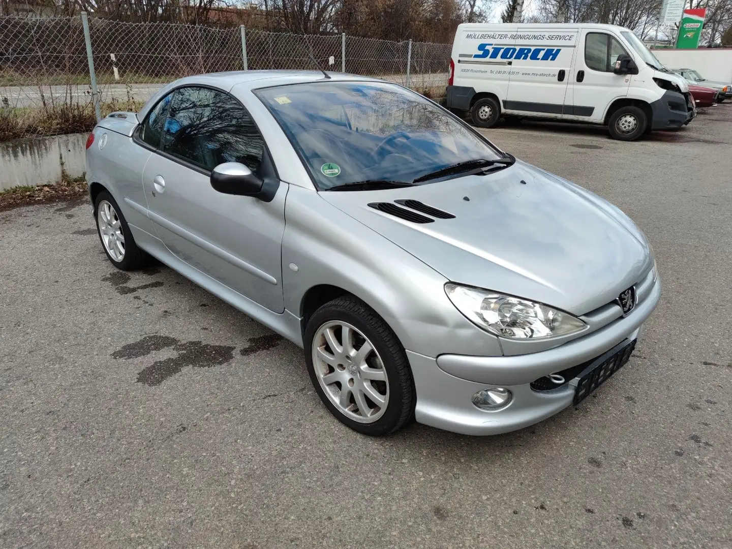 Peugeot 206 Cabriolet CC Tüv Neu Klimaautomatik Leder* Grau - 2