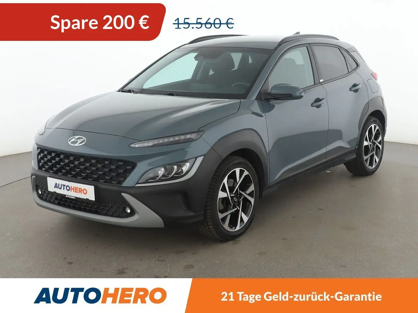 Hyundai KONA 1.0 TGDI Pure 2WD *NAVI*PDC*SHZ*ALU* Grün - 1