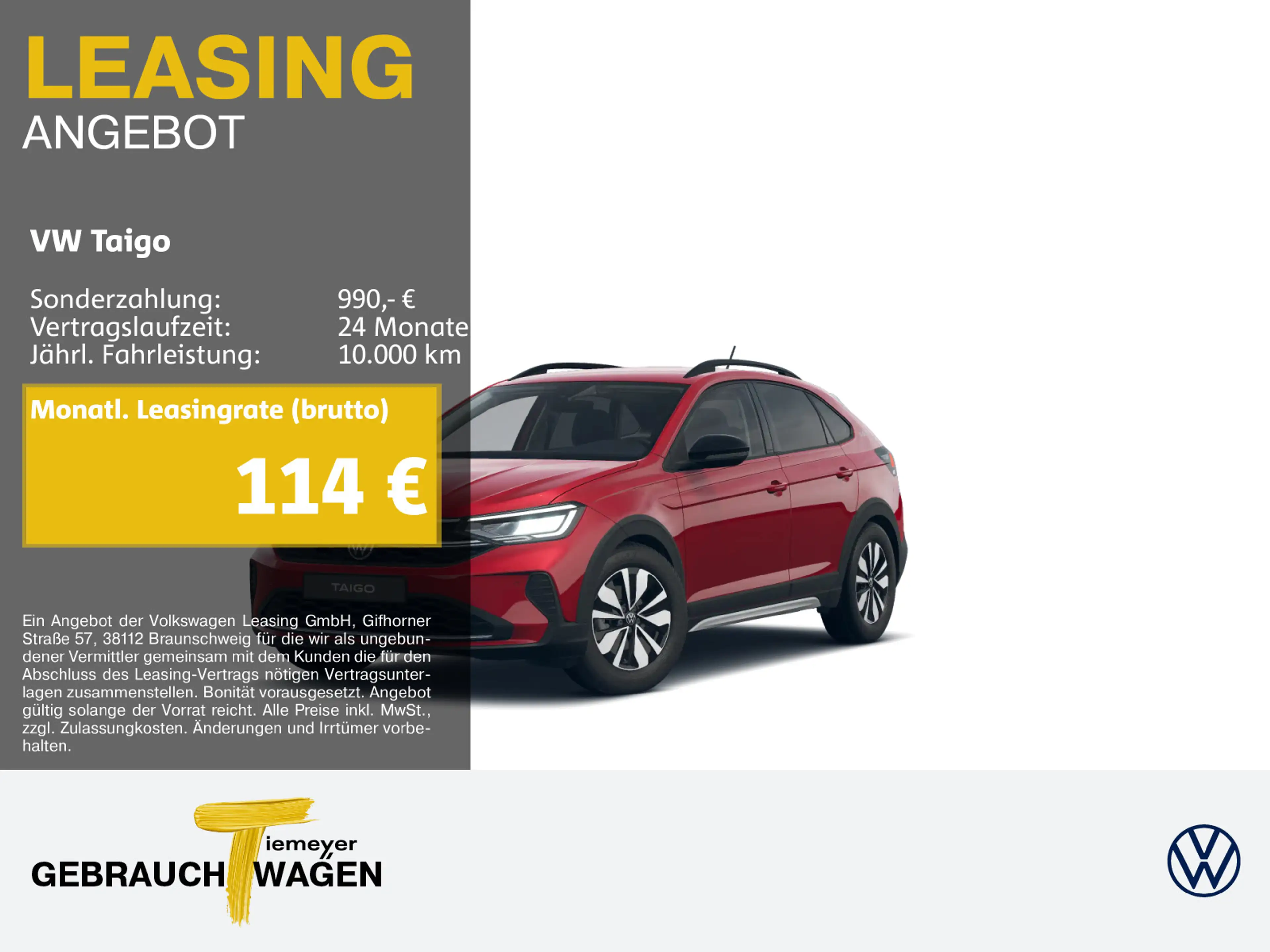 Volkswagen Taigo 1.0 TSI GOAL LED NAVI SITZHZ AHK