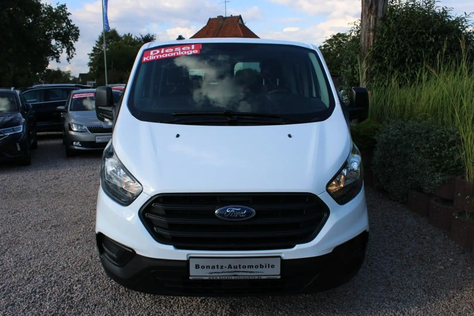 Ford Transit Custom 320 L1H1 Basis *Klima,9 Sitze* Weiß - 2