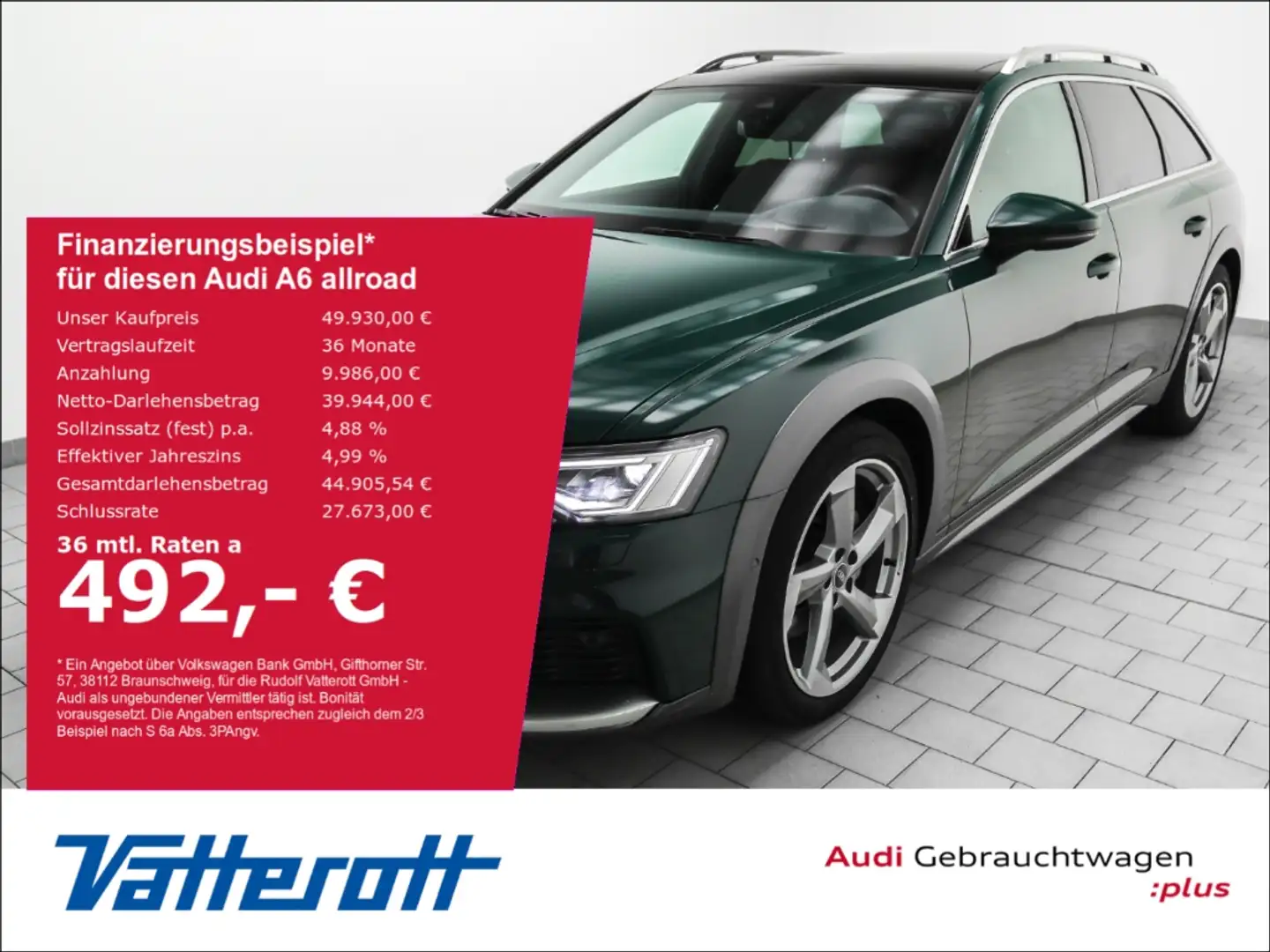 Audi A6 allroad 50 TDI quattro AHK Pano HuD Kamera Grün - 1