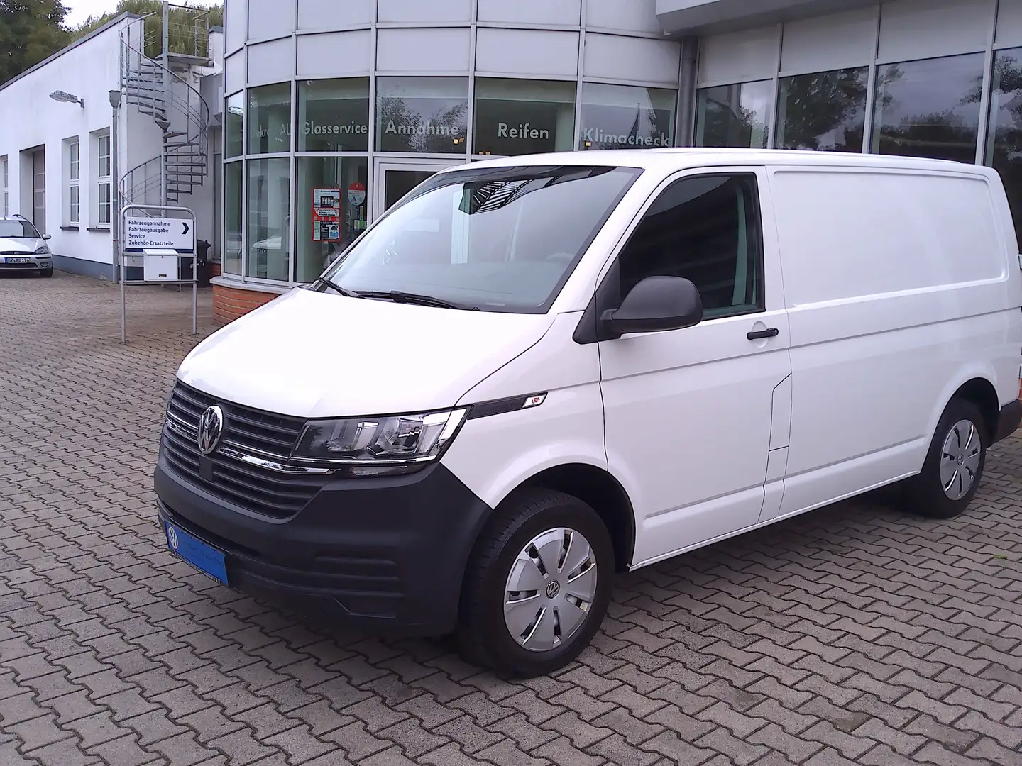 Volkswagen T6.1 Transporter Kasten*KR*Klima*Doppelsitzbank*Flügeltüren Blanc - 2