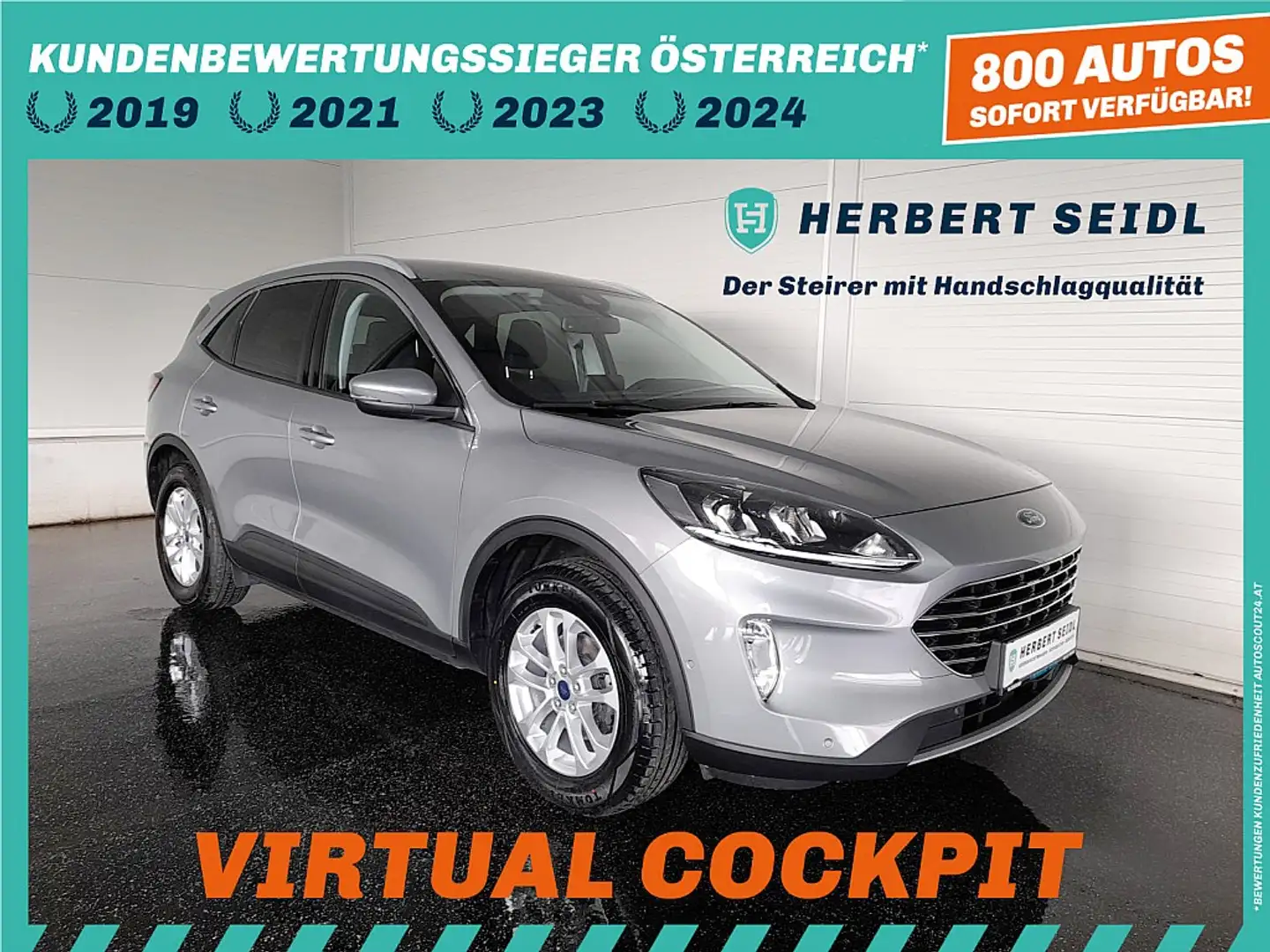 Ford Kuga TITANIUM 2,5 DURATEC PHEV Aut. *VOLL LED / NAVI... Argent - 1