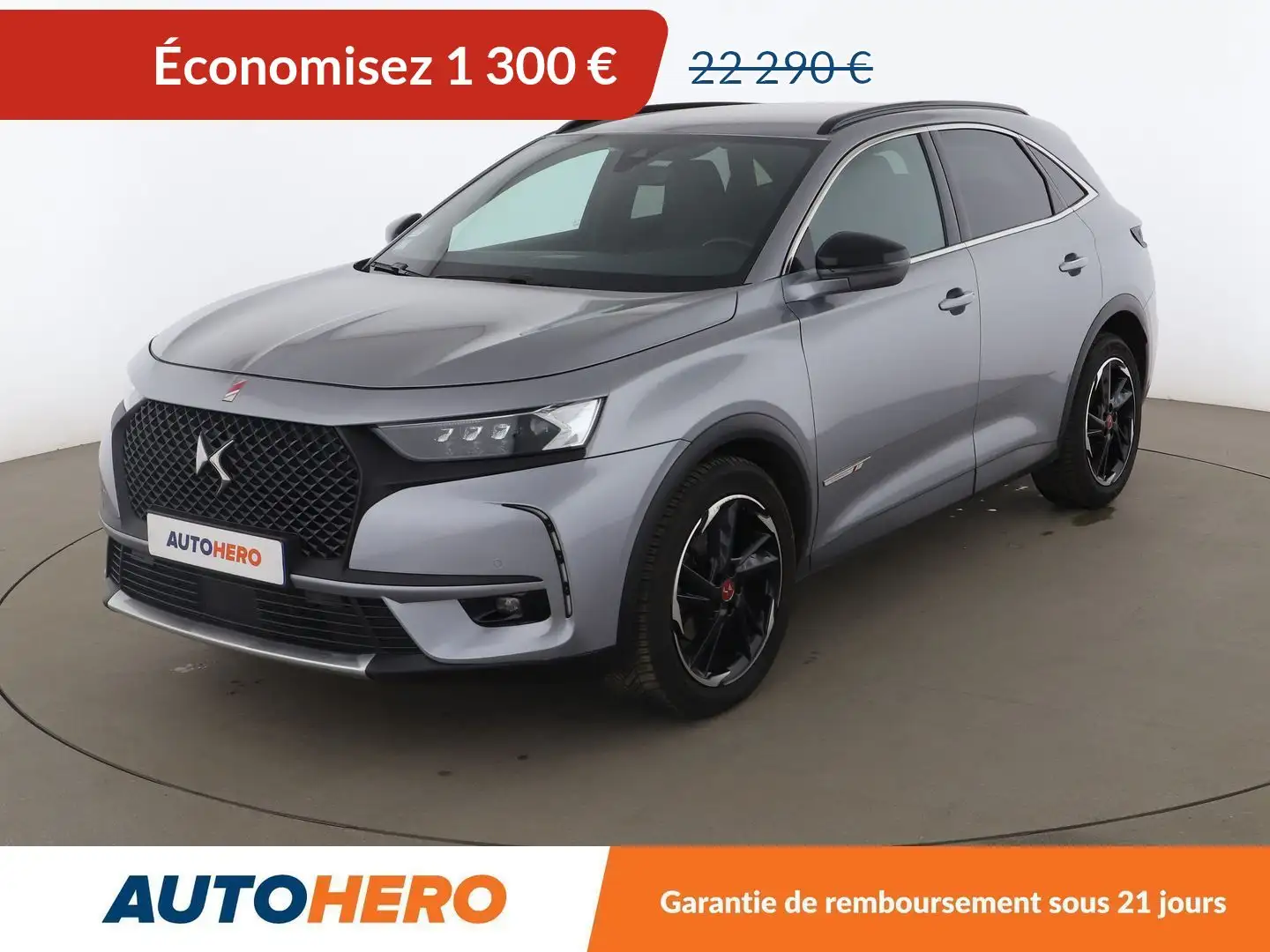 DS Automobiles DS 7 Crossback 1.5 Blue-HDi Performance Line + Automatique Gris - 1