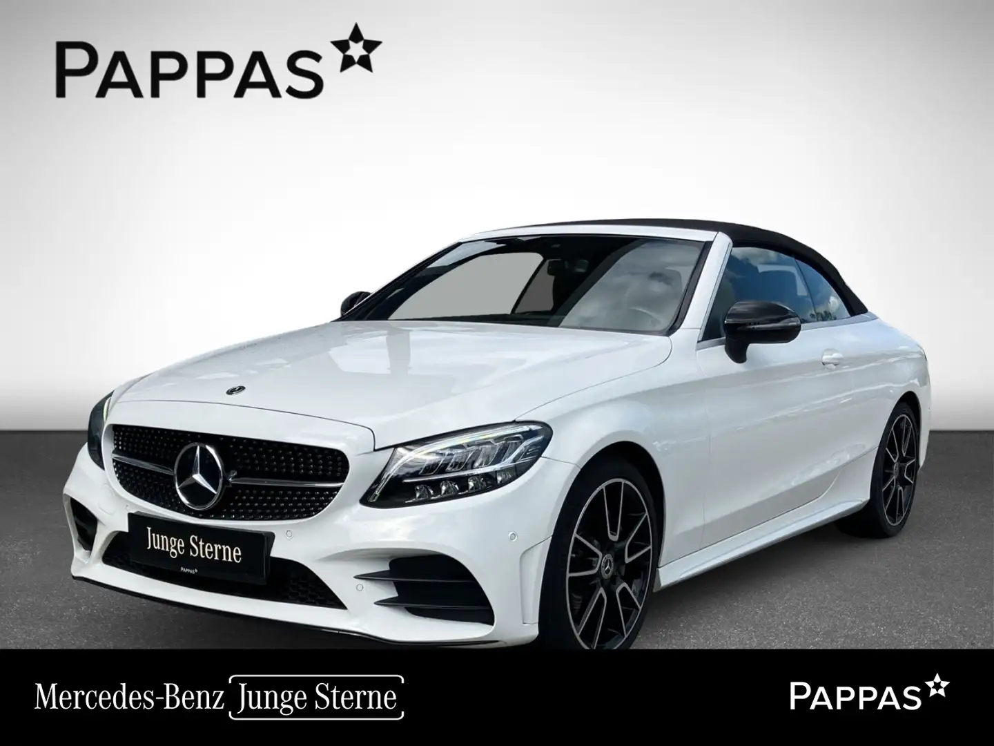 Mercedes-Benz C 200 Cabriolet Wide LED Cam Navi AUT Keyl PTS Blanco - 1