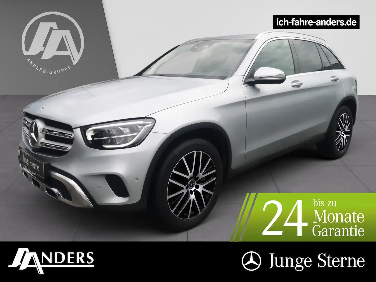 Mercedes-Benz GLC 400 d 4M Pano+AHK+Standhzg+Sitzklima+LED+ABC Zilver - 1