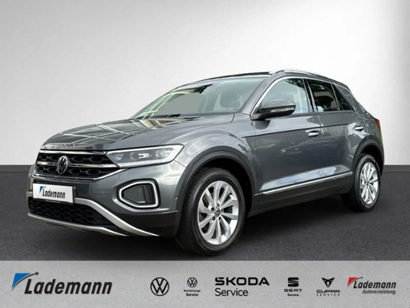 Volkswagen T-Roc 2.0 TDI STYLE+AHK+LED+NAVI+ACC+PDC+SIHZ+VI Gris - 1