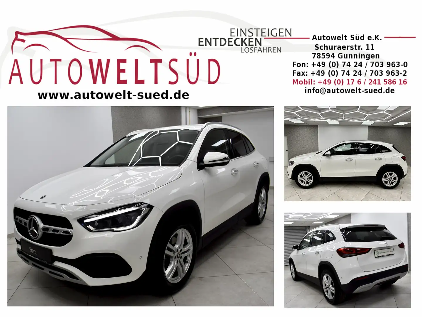 Mercedes-Benz GLA 200 d 8G Style Wide AugR Beam KeyL RCam AHK Bianco - 1