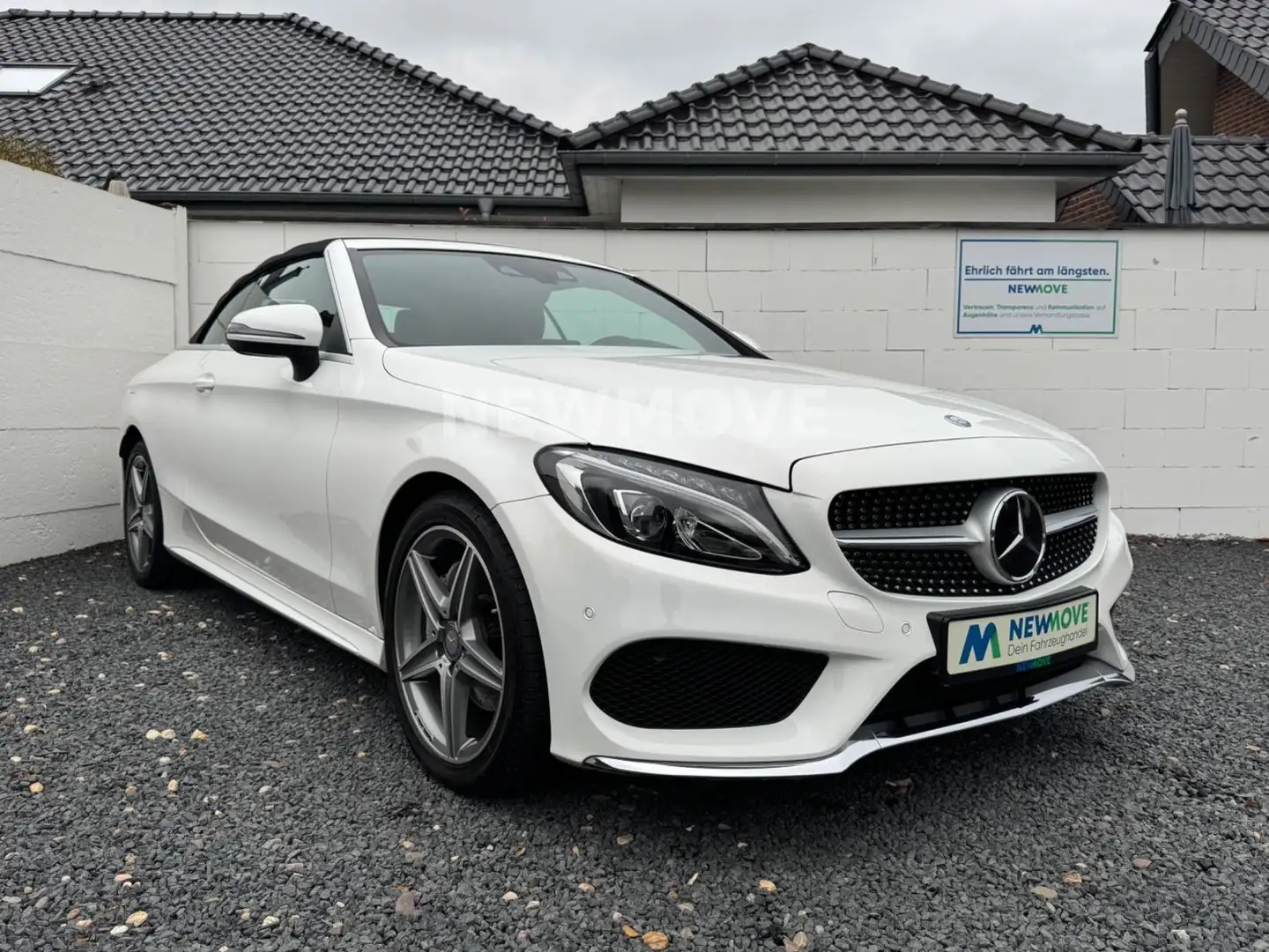 Mercedes-Benz C 180 Cabrio AMG Ambiente Distr. Navi Kamera Blanc - 1