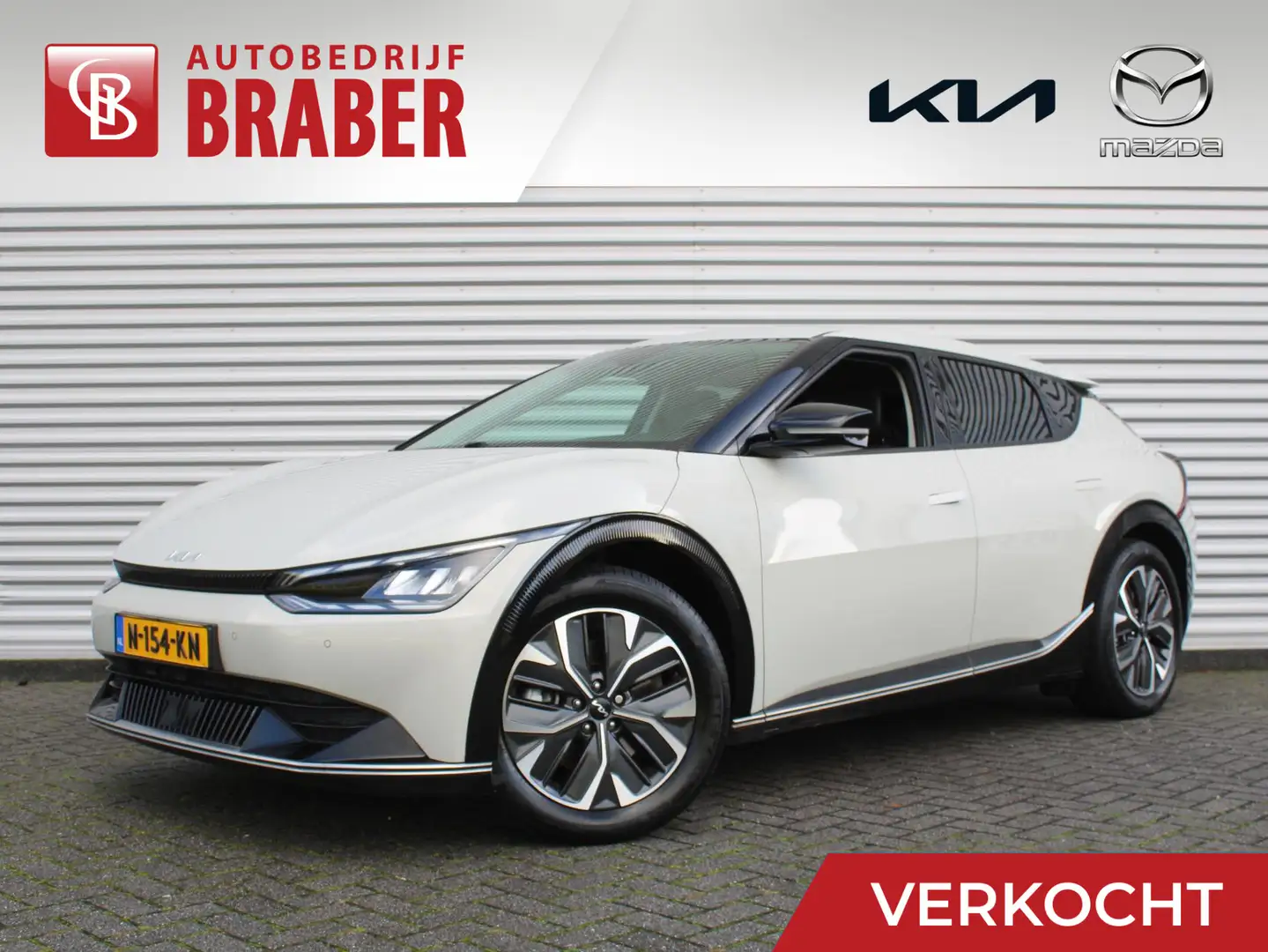 Kia EV6 Plus AWD 77.4 kWh | 325 PK | Trekhaak | Stuur-/sto Grijs - 1