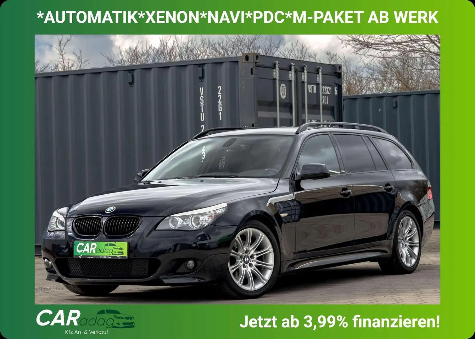 BMW 520 e61 520d M-Paket*M-Sport*XENON*NAVI*AUT*PDC* Black - 1