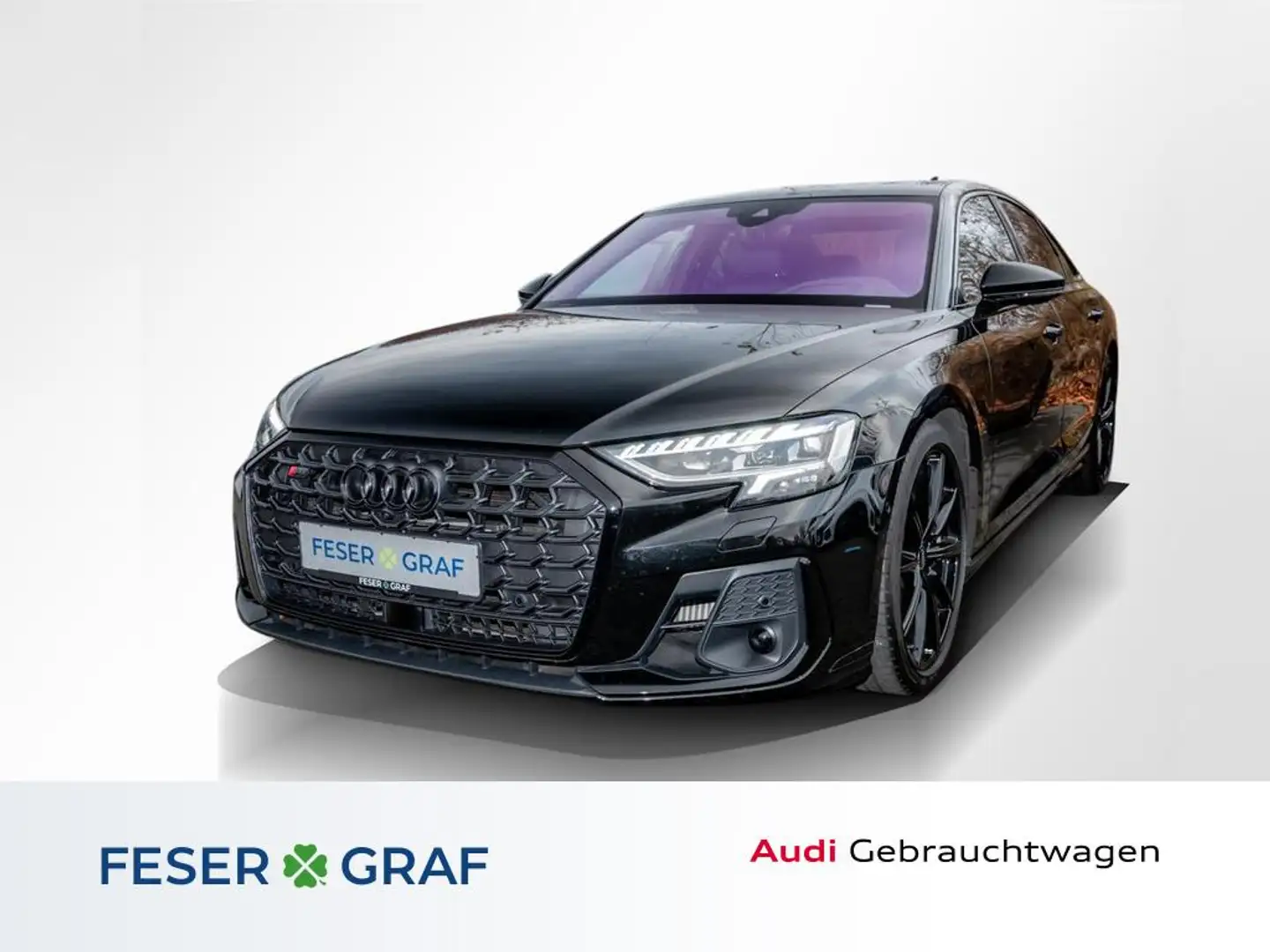 Audi S8 Matrix/Pano/Standhzg/HuD/Optik schwarz Чёрный - 1