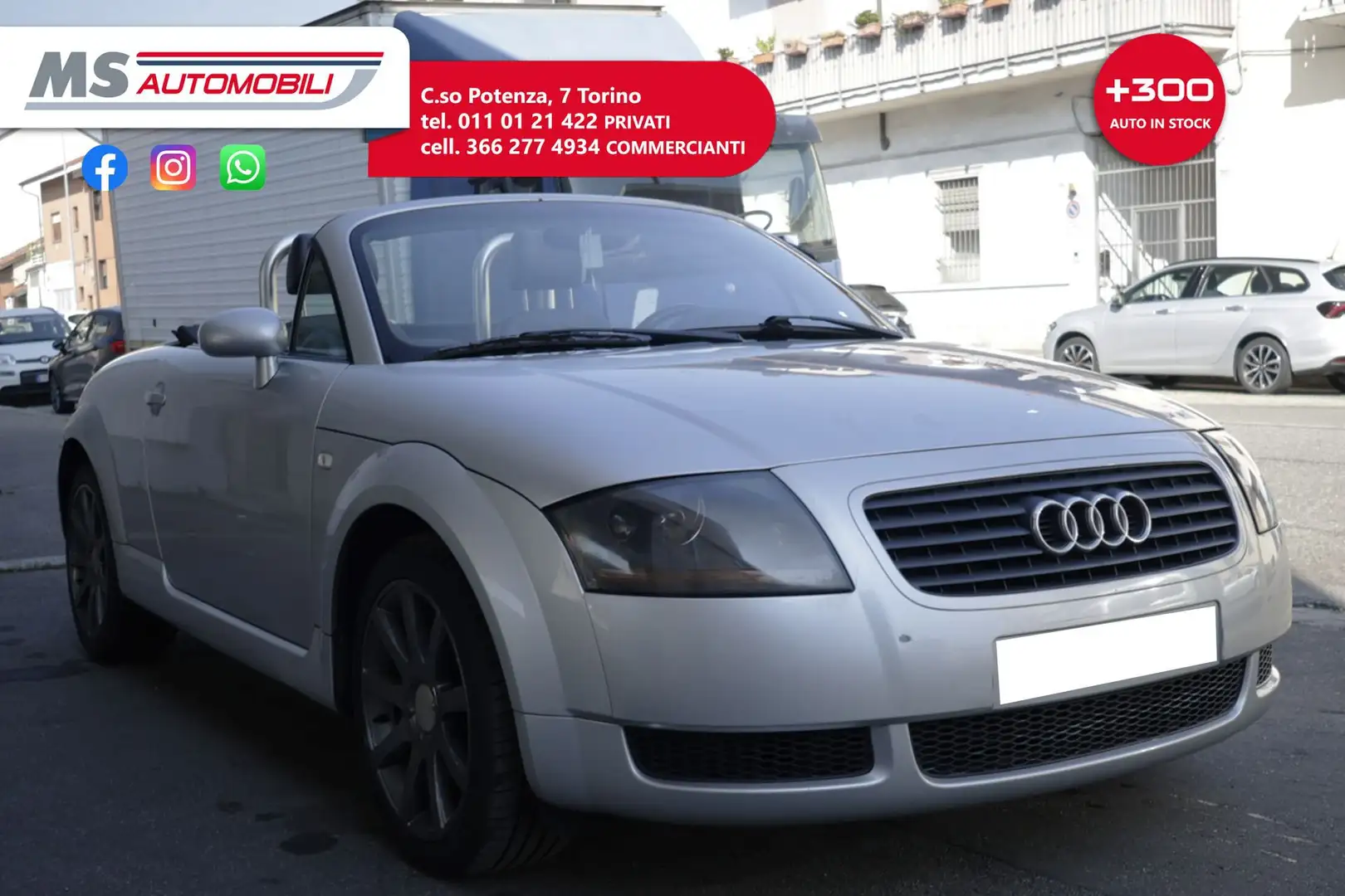 Audi TT Roadster 1.8 T 20V/179 CV Unicoproprietario Argento - 1