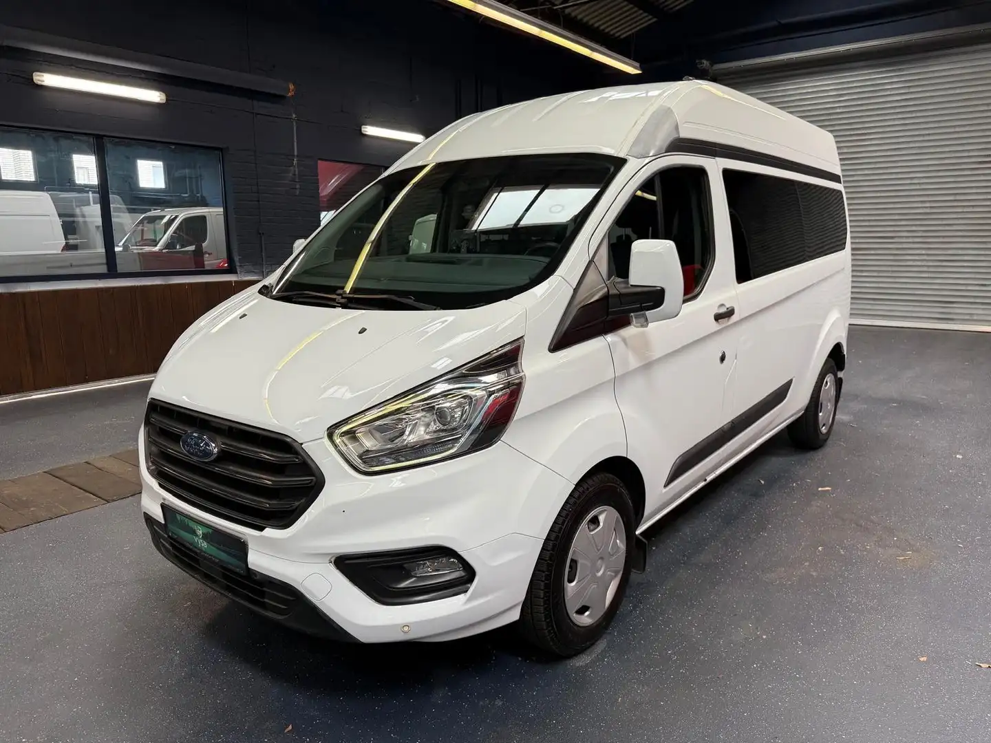Ford Tourneo Custom L2H2 9 Sitze Klima Tempomat STHZ Weiß - 1