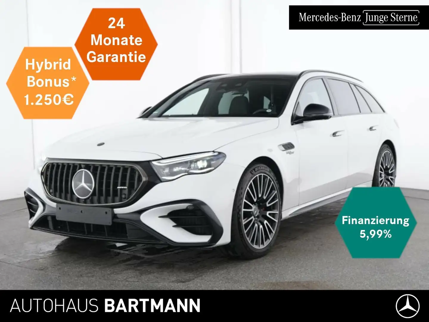 Mercedes-Benz E 53 AMG E 53 T 4M DRIVER'S+HeadUp+ DYNAMIC+NIGHT+AHK+DIG Weiß - 1