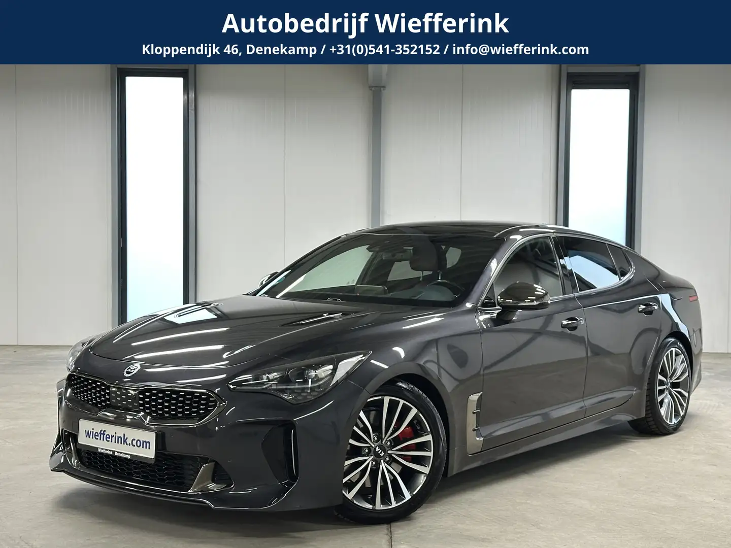 Kia Stinger 2.0 256pk T-GDI GT-Line | Full-option | Org. NL | Gris - 1