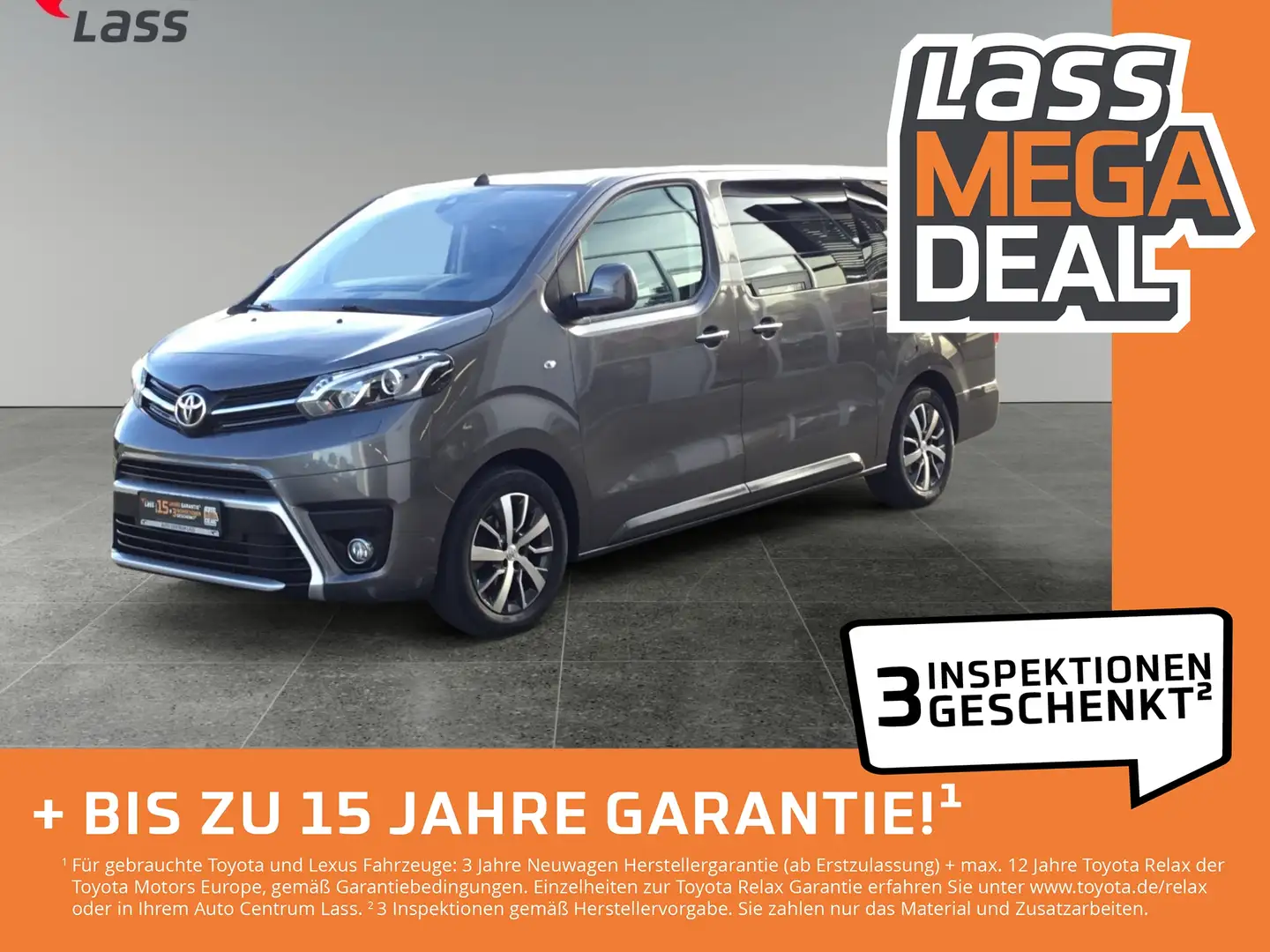 Toyota Proace Verso 2.0 D-4D L2 Executive SHZ, NAVI, PDC Grijs - 1