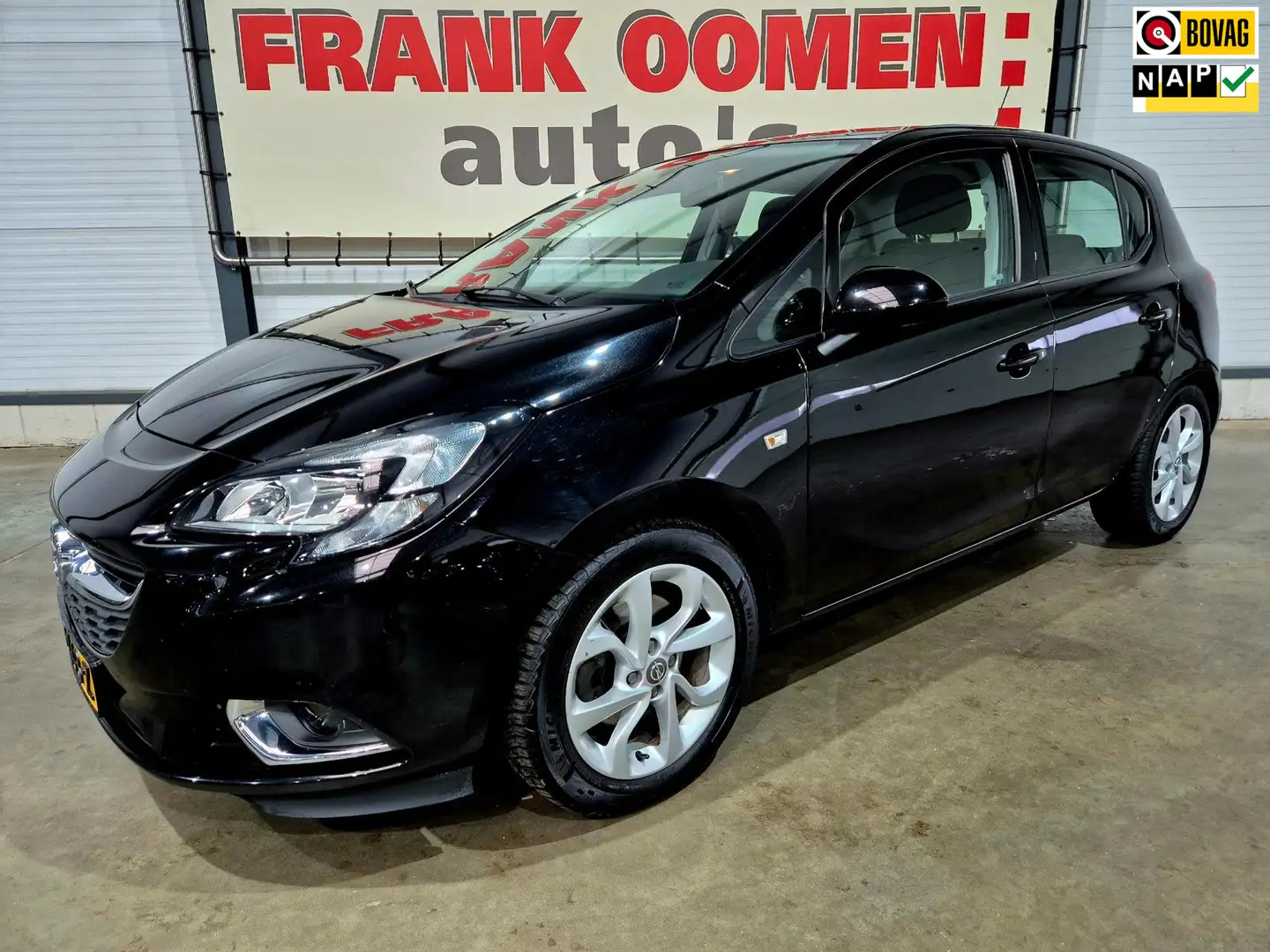 Opel Corsa 1.0 Turbo 90PK Online Edition + NAP|OH historie|DA Zwart - 1