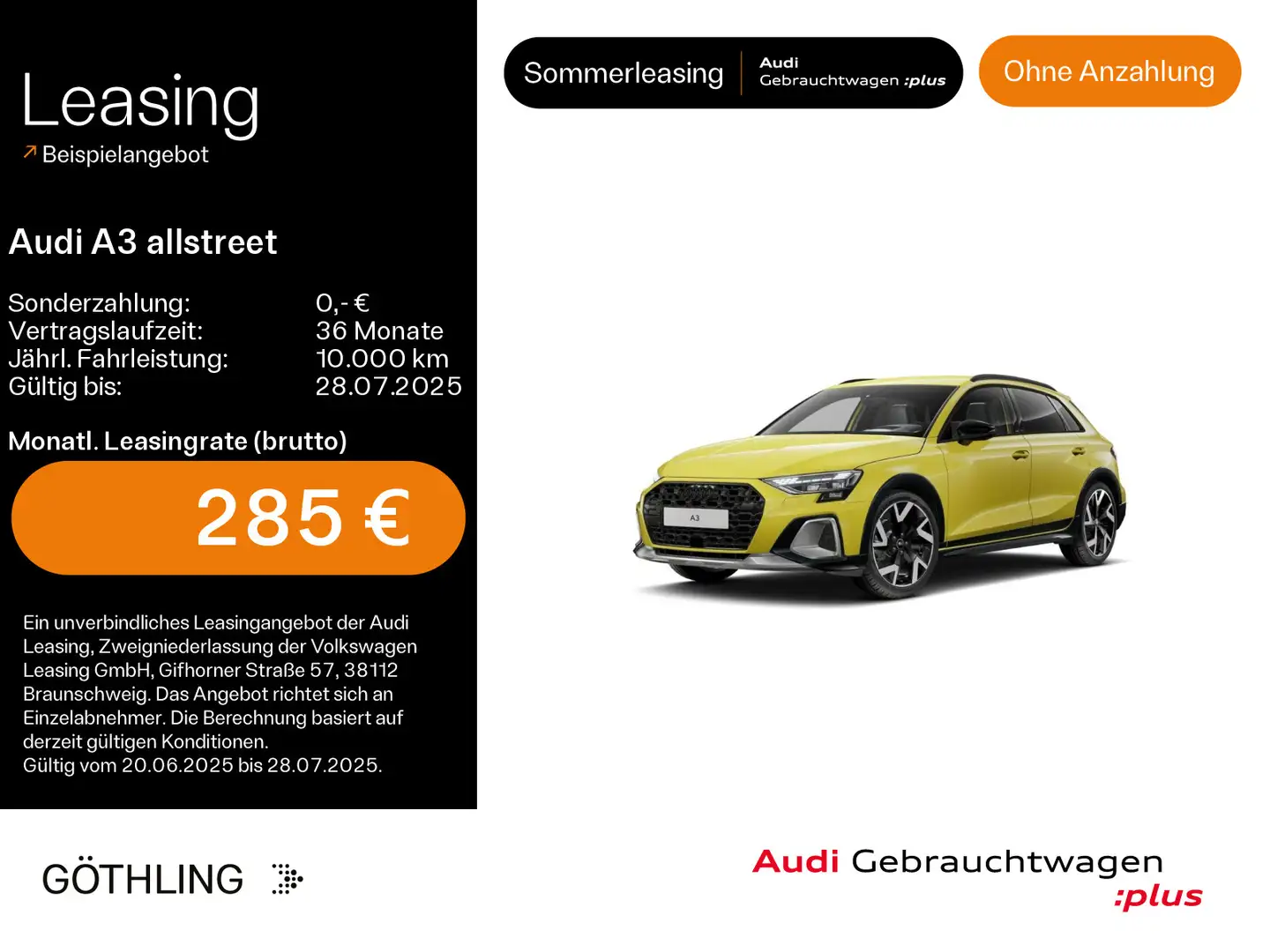 Audi A3 35 TFSI S tro*Sonos*HUD*S-Sitze*Rau Giallo - 1