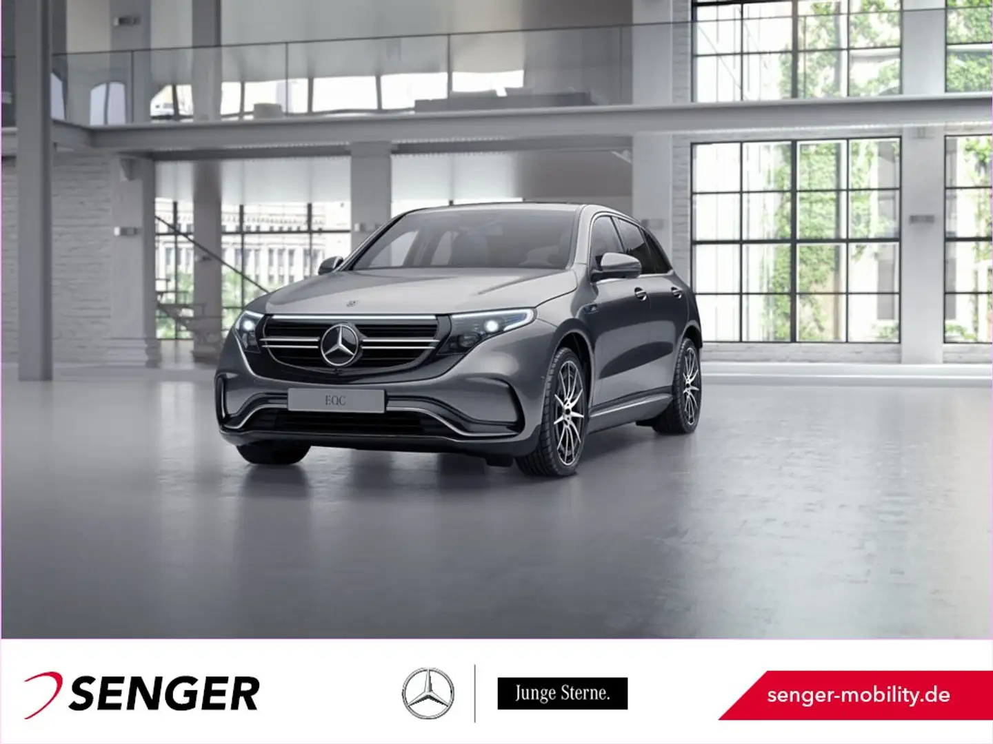 Mercedes-Benz EQC 400 4M AMG Line Schiebedach Multibeam AHK Grau - 1