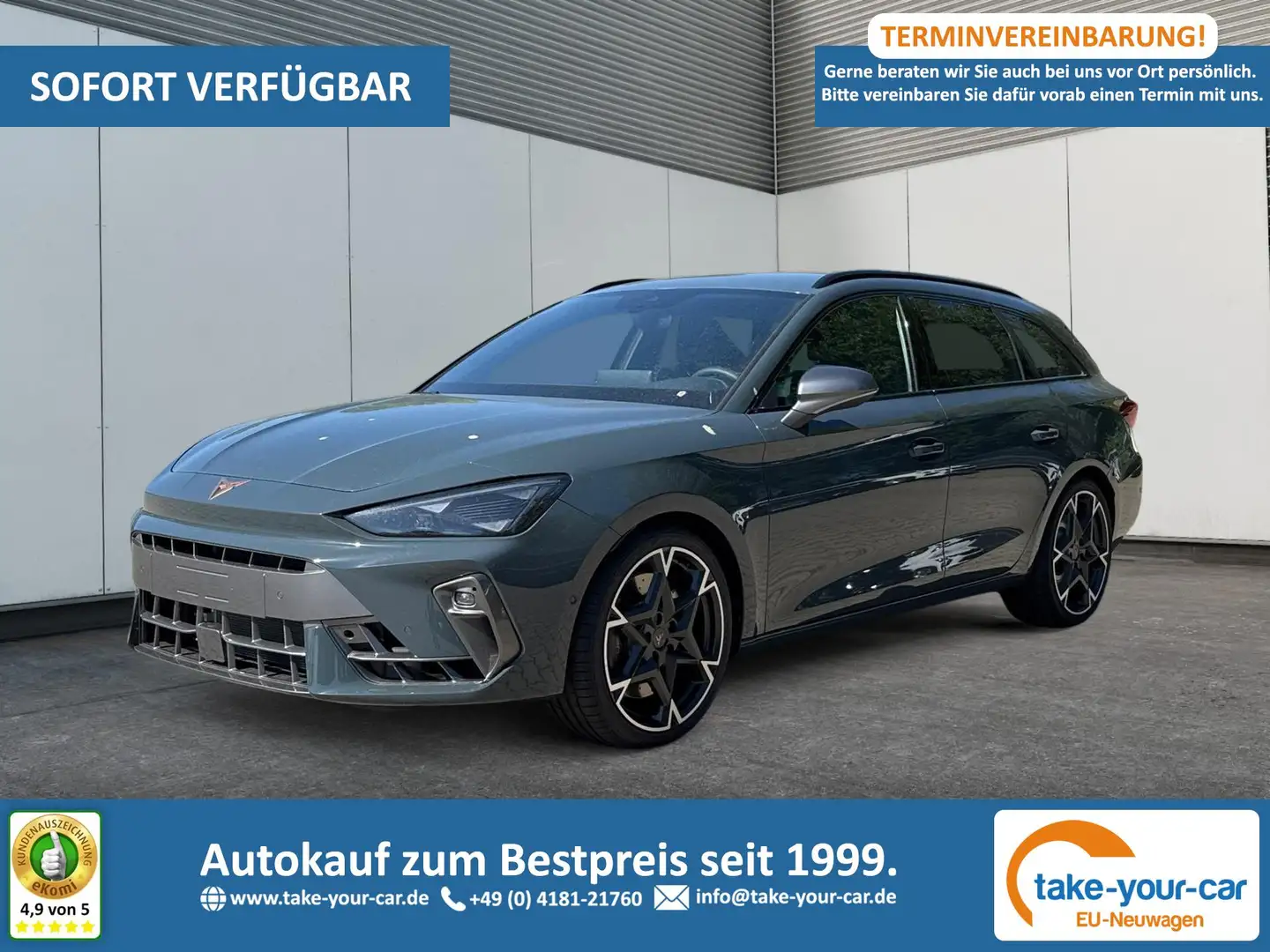 CUPRA Leon Sportstourer VZ ST NAVI+KAMERA+EL.HECKKL.+ACC+1... Blau - 1
