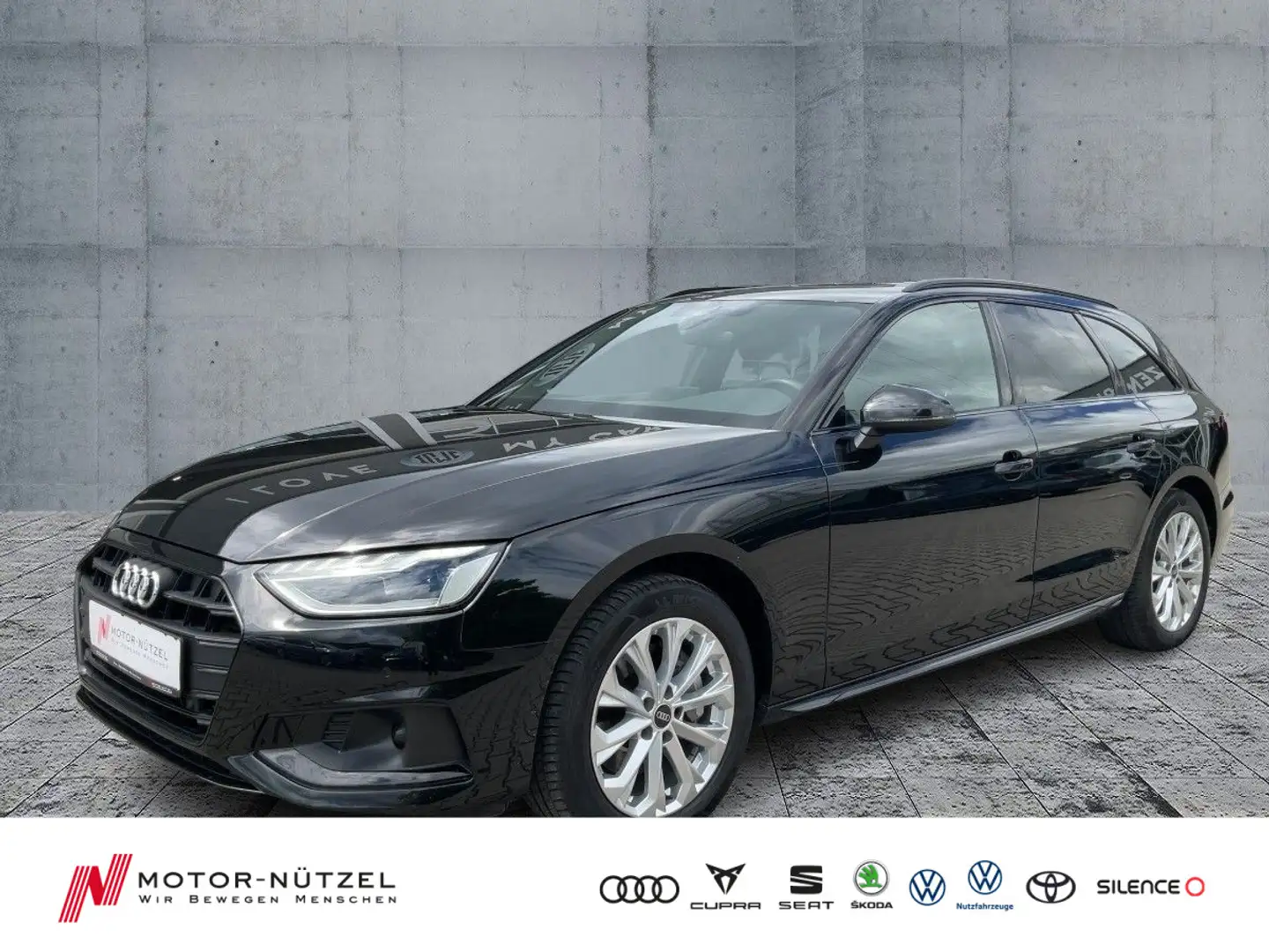 Audi A4 40 TFSI S-TR 5JG+LED+NAVI+PANO+AHK-VORB Schwarz - 1