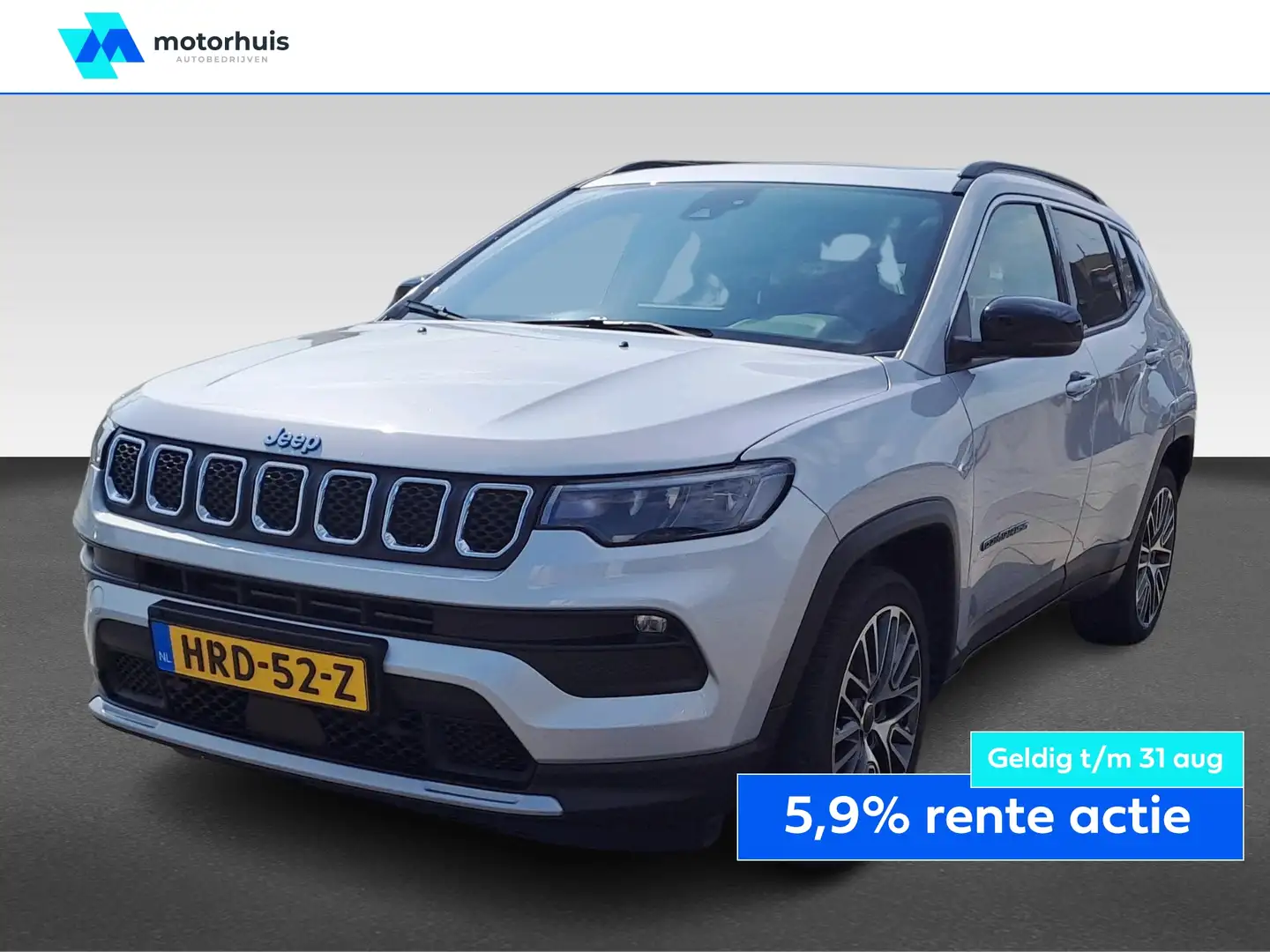 Jeep Compass 1.3T 4XE 190PK PHEV AUTOMAAT LIMITED PANO NAVI 19 Gris - 1