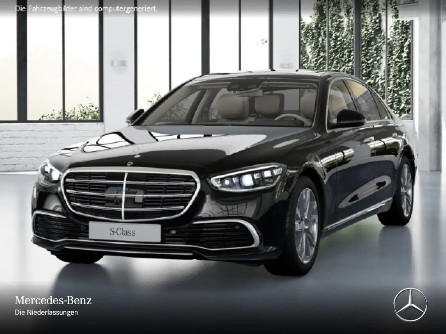 Mercedes-Benz S 450 4M PANO+360+DIGITAL-L+BURMESTER3D+FAHRASS Schwarz - 2