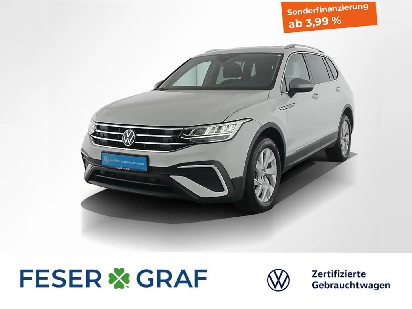 Volkswagen Tiguan Allspace 2.0 TDI Life DSG 7 Sitze / LED / AHK / ACC / RearV Weiß - 1