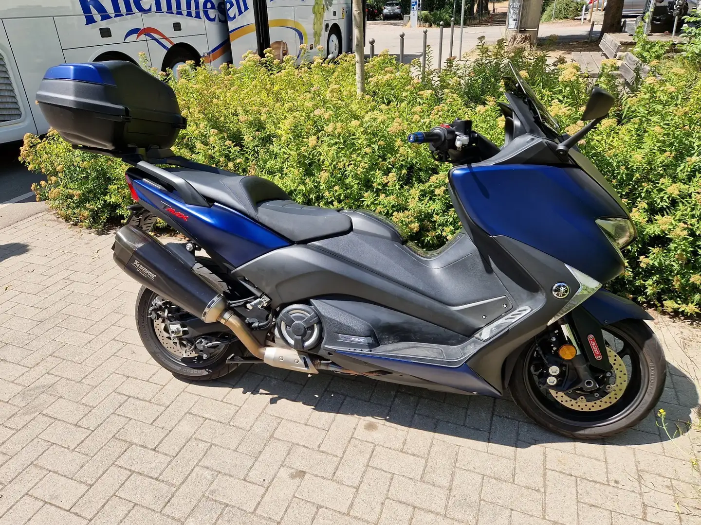 Yamaha TMAX DX 530 Akrapovic Topcase Navi Albastru - 1